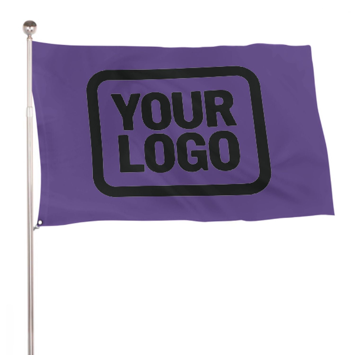 Maßgeschneidertes Lavendel Schwarz Flagge