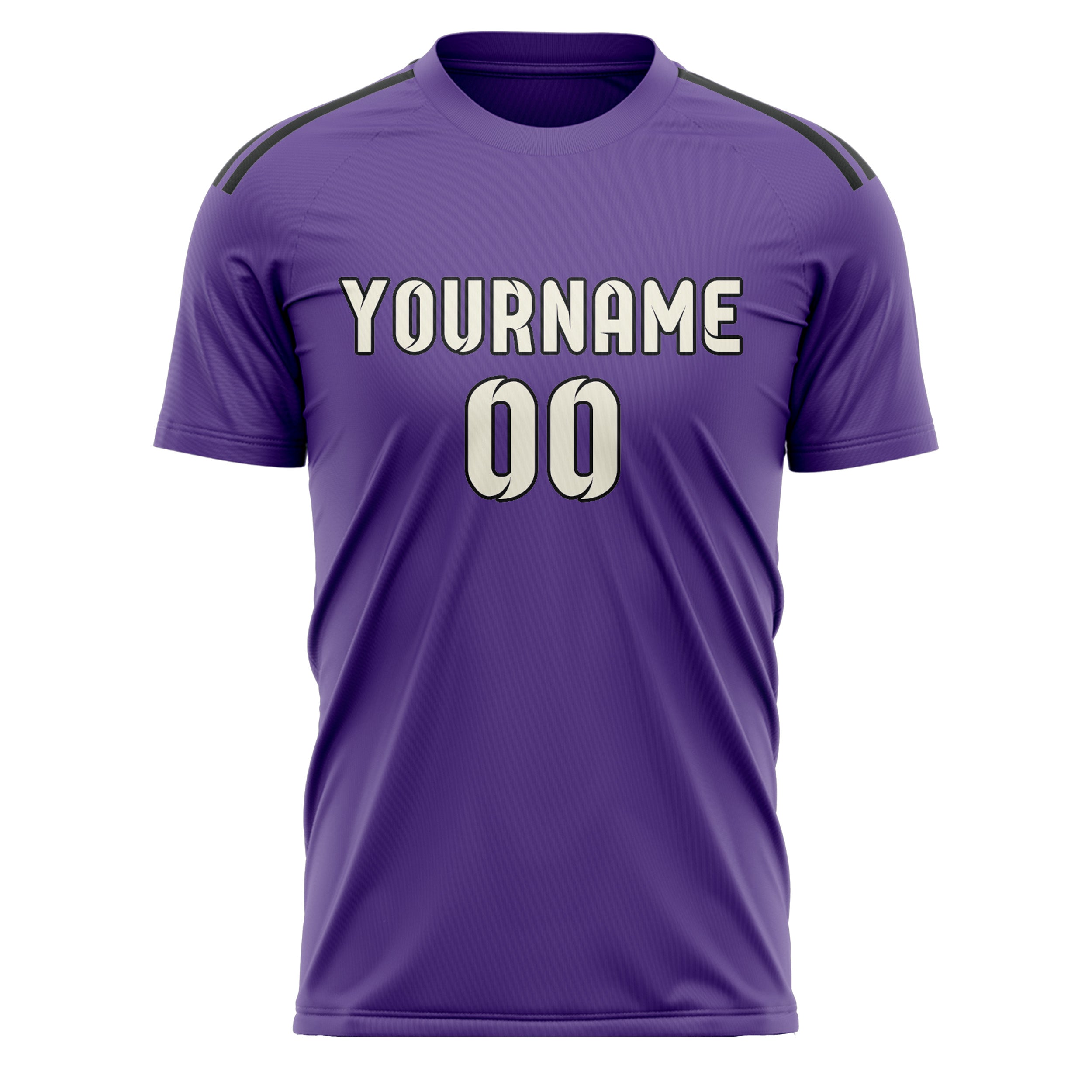 Benutzerdefiniertes Professionelles Lavendel Beige Fußballtrikot