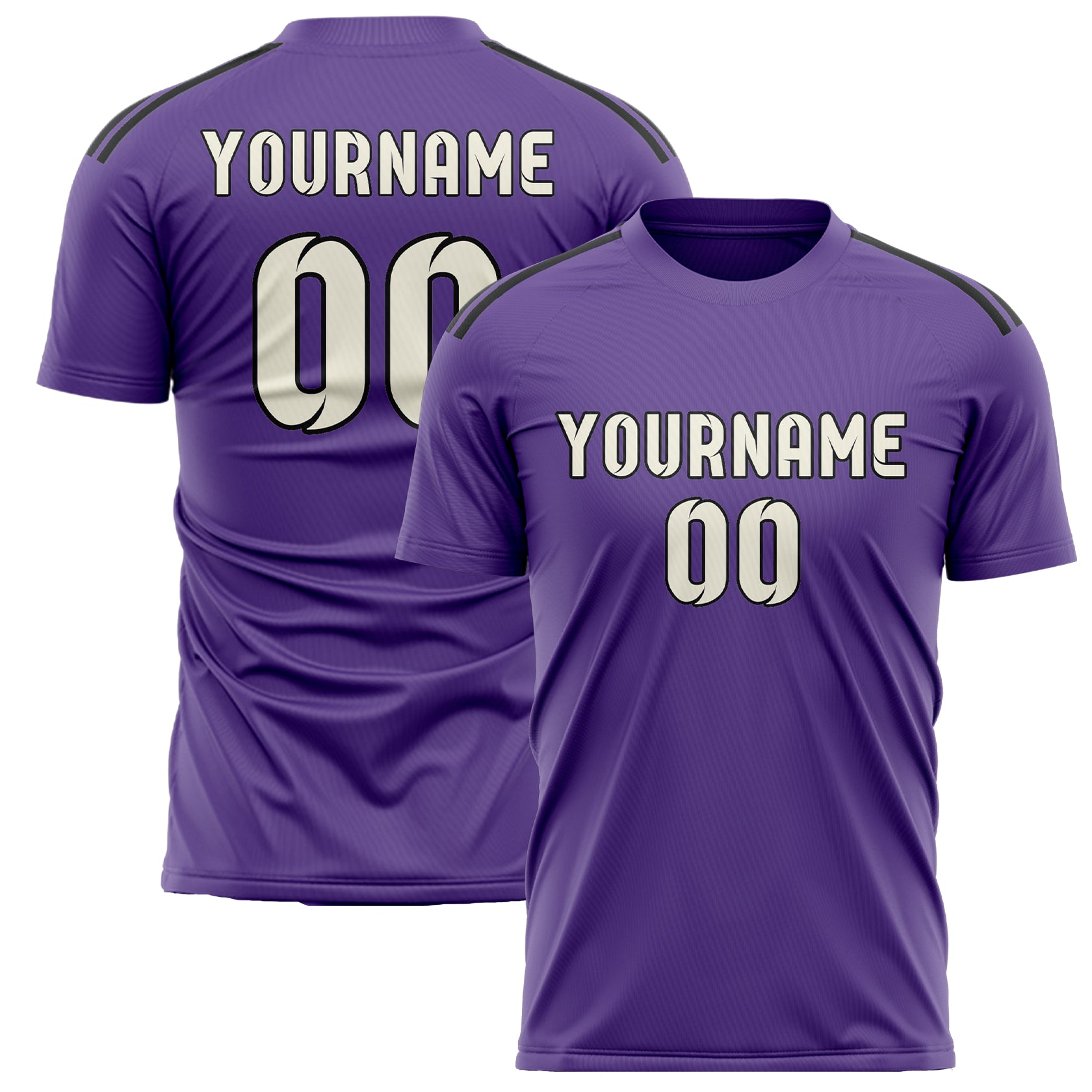 Benutzerdefiniertes Professionelles Lavendel Beige Fußballtrikot