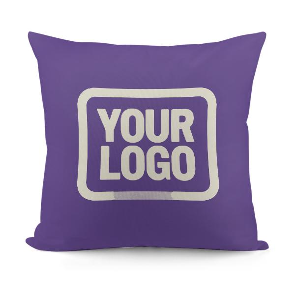 Federa personalizzata color lavanda e beige