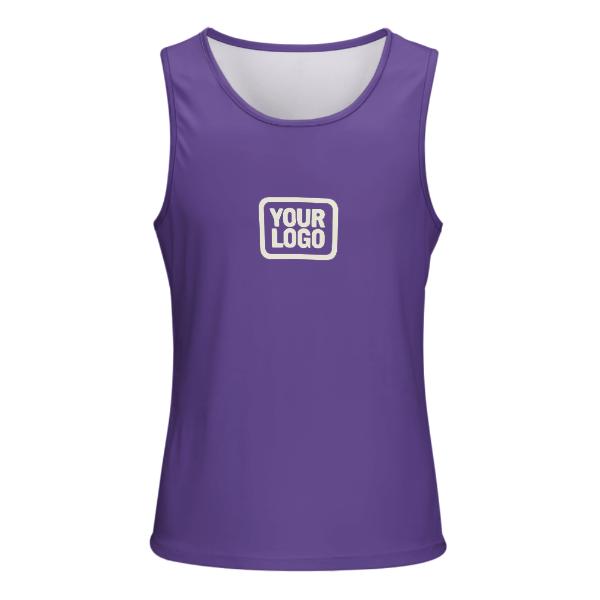 Maßgeschneidertes Lavendel Beige Herren Tanktop