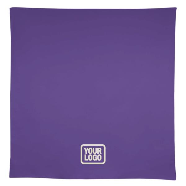 Tovaglia quadrata nera lavanda personalizzata