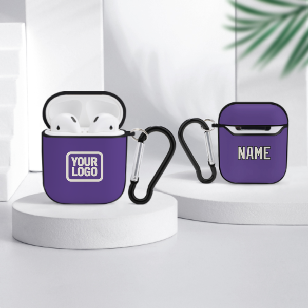 Maßgeschneidertes Lavendel Beige AirPods-Hülle