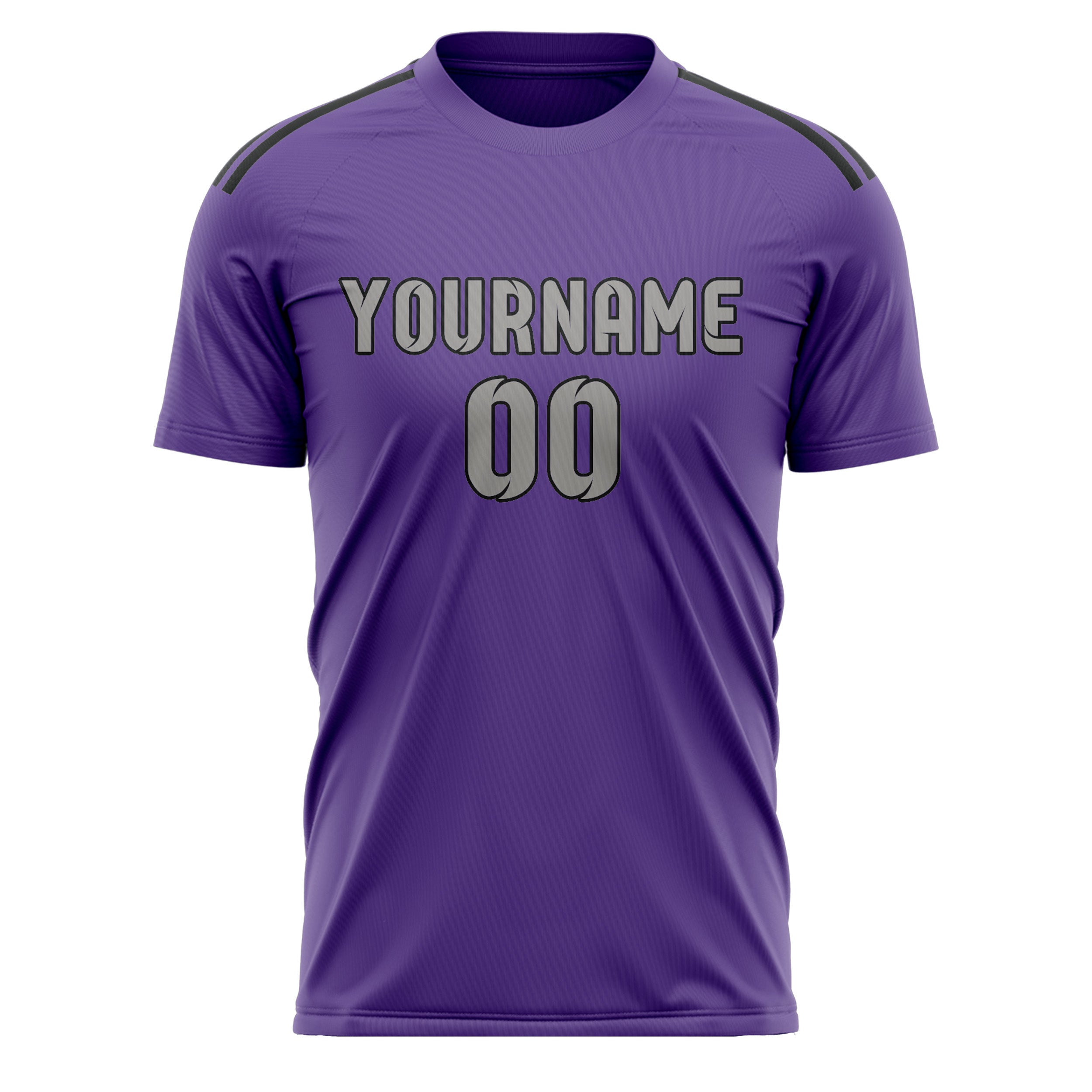 Benutzerdefiniertes Professionelles Lavendel Grau Fußballtrikot