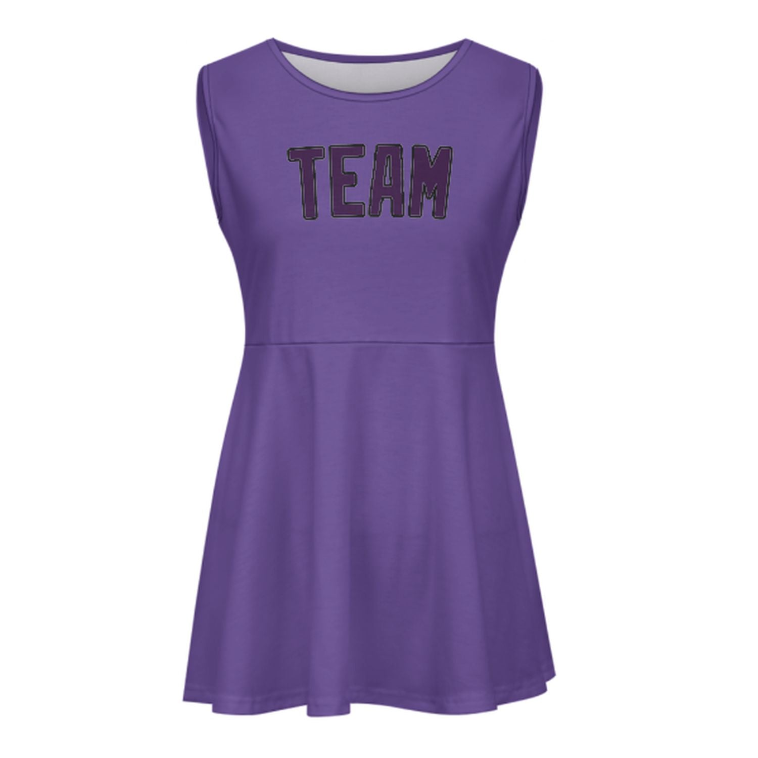 Maßgeschneidertes Lavendel Lila Cheerleader-Kleid