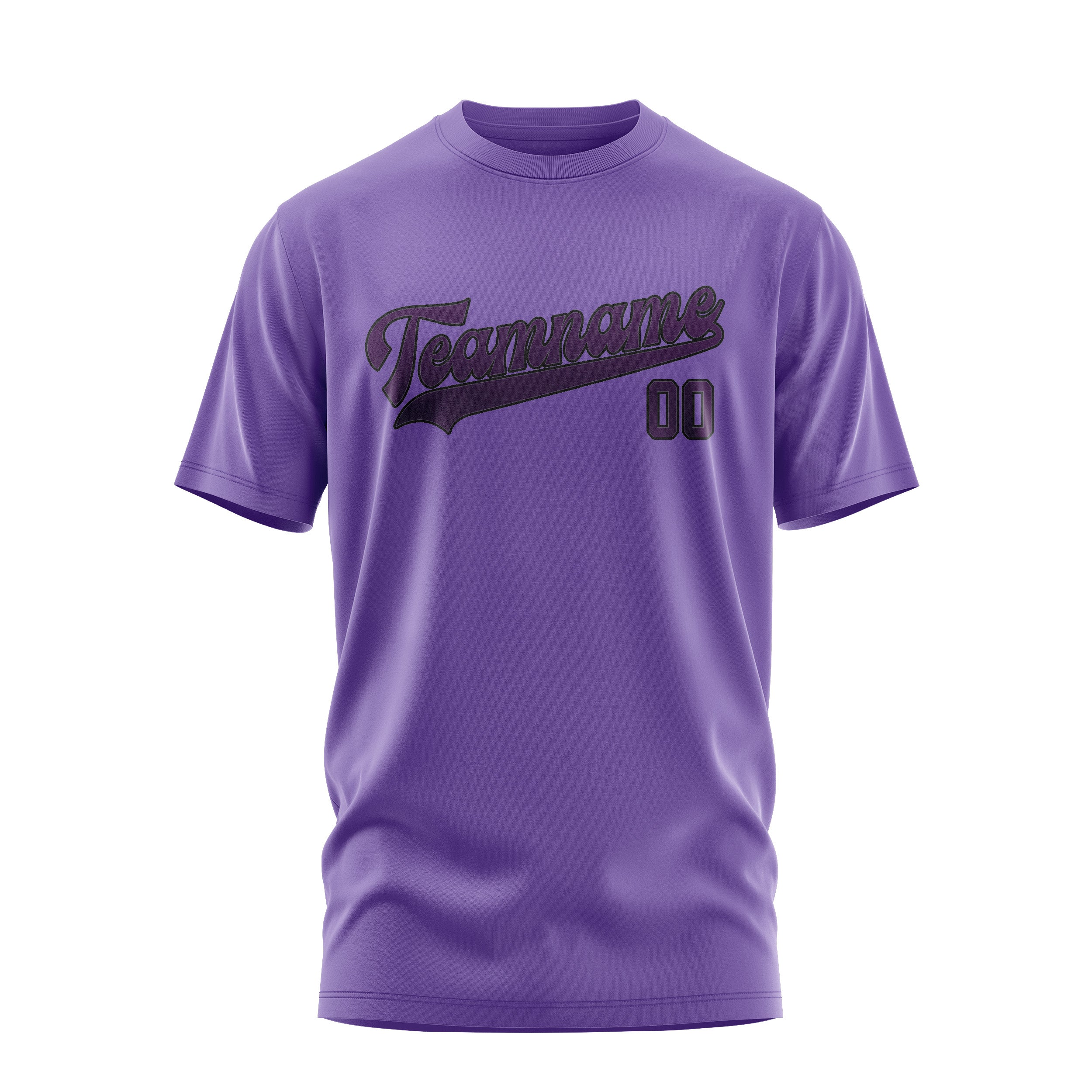 Maßgeschneidertes Lavendel Lila T-Shirt