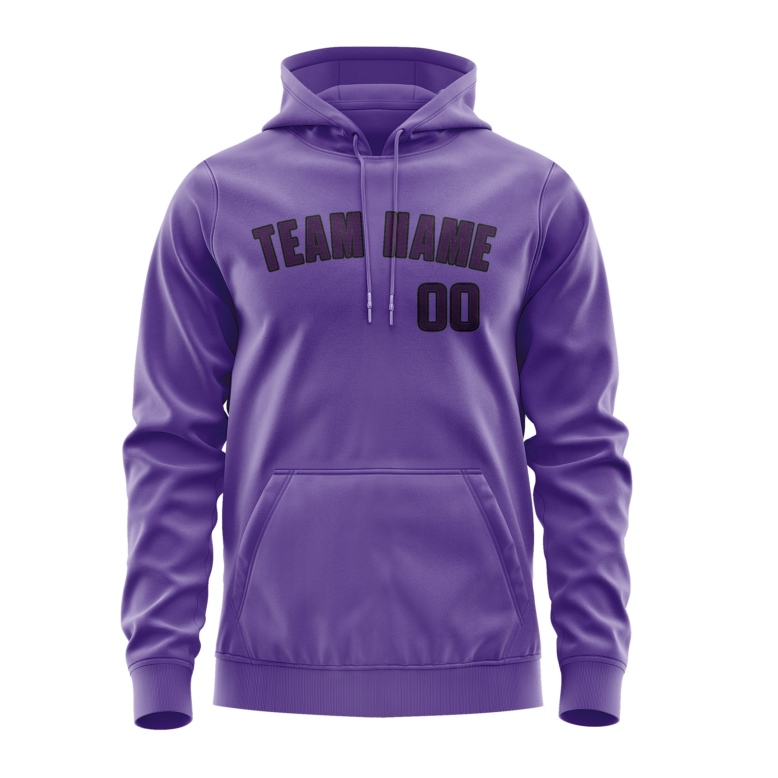 Maßgeschneidertes Lavendel Lila Hoodie