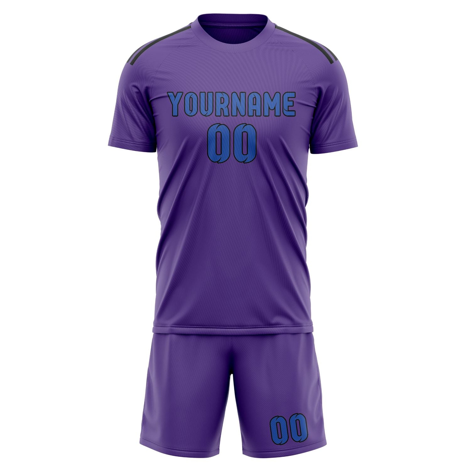Maßgeschneidertes Professionelles Lavendel Himmelblau Fußballtrikot-Set