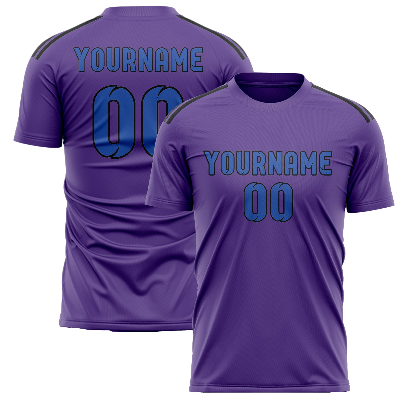 Benutzerdefiniertes Professionelles Lavendel Himmelblau Fußballtrikot