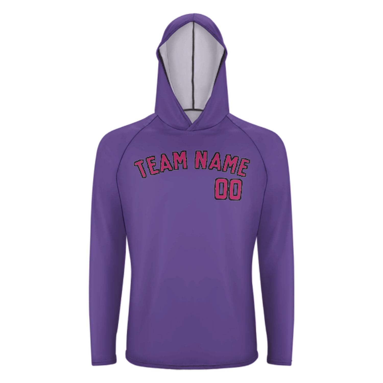 Maßgeschneidertes Lavendel Rosarot UV-Hoodie