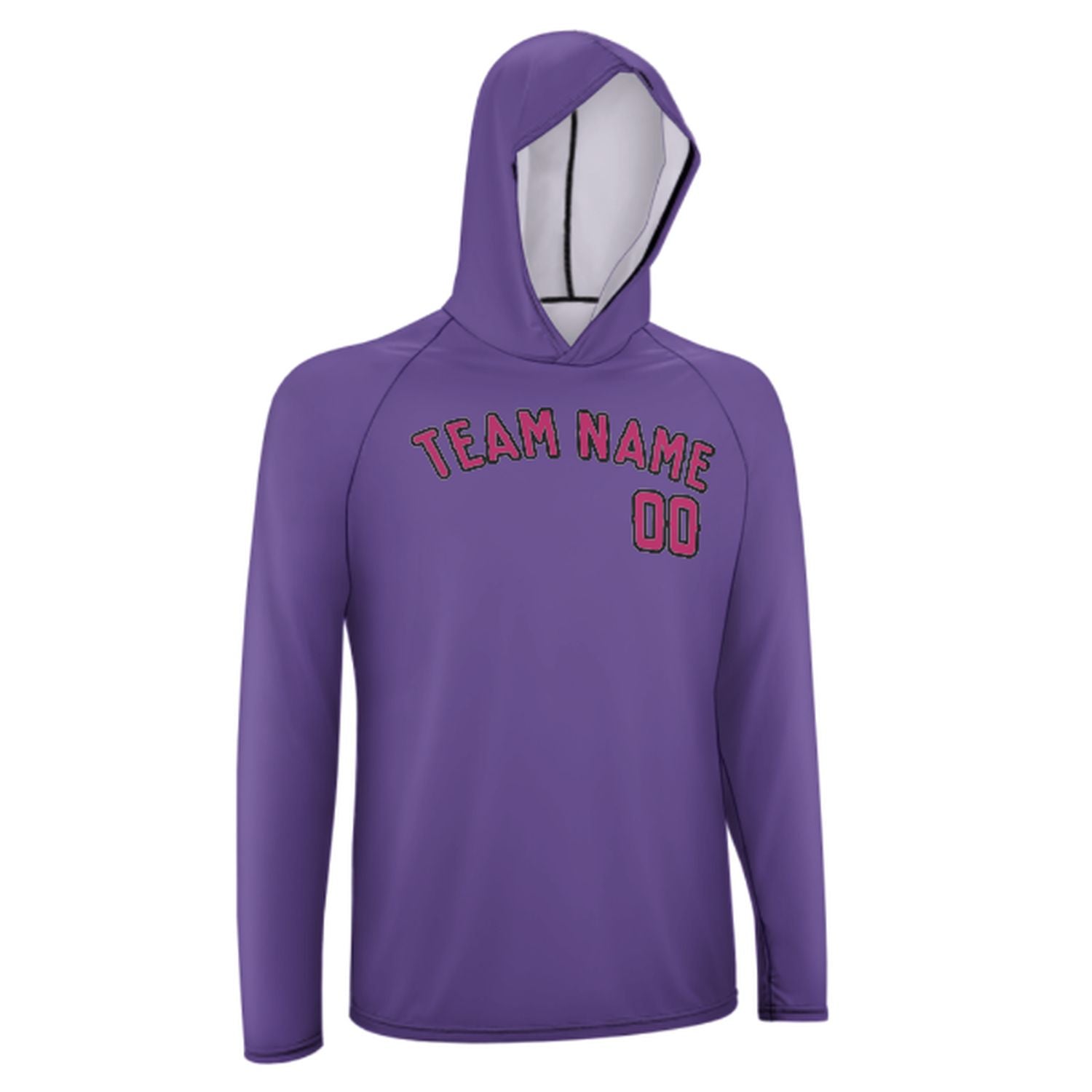 Maßgeschneidertes Lavendel Rosarot UV-Hoodie