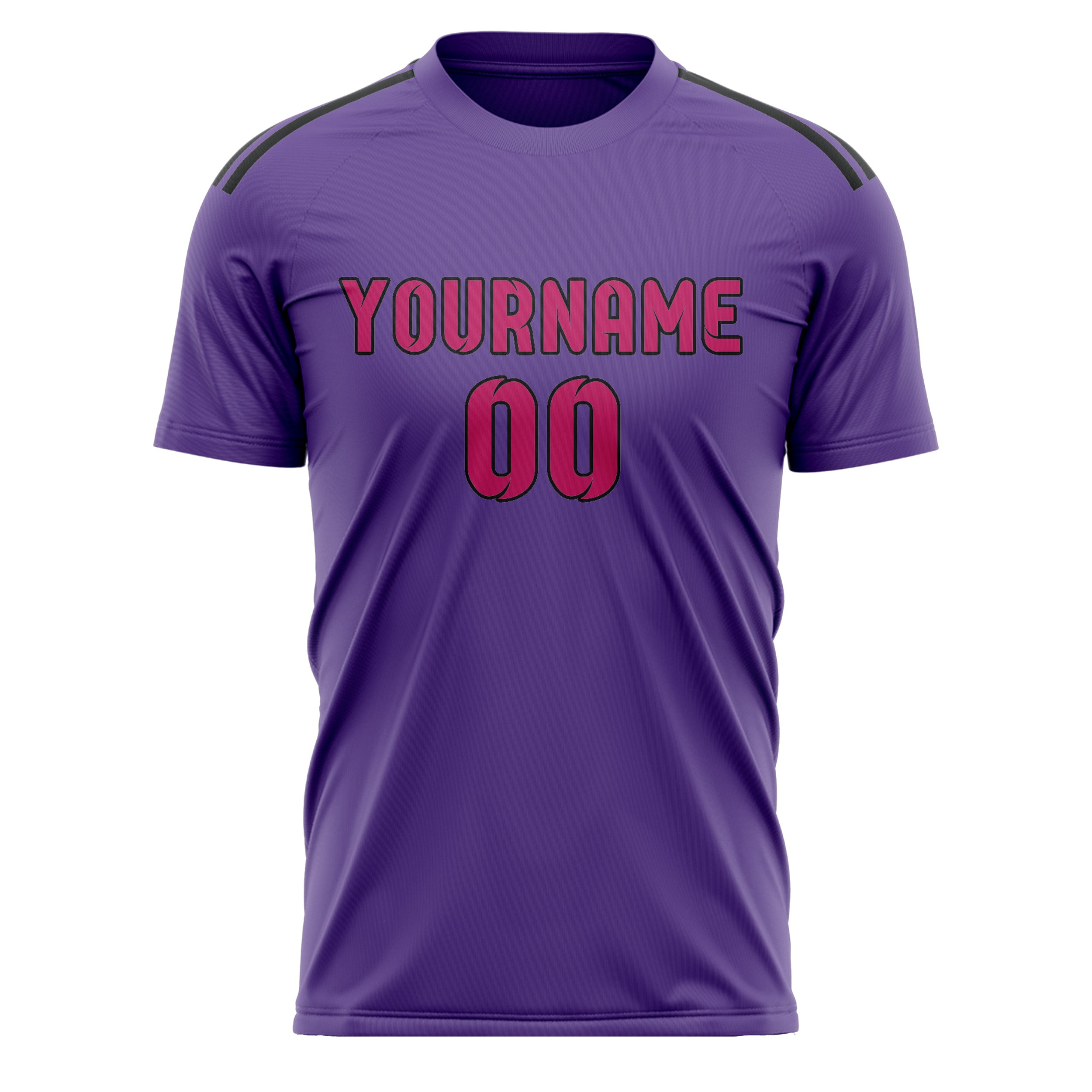 Benutzerdefiniertes Professionelles Lavendel Rosarot Fußballtrikot