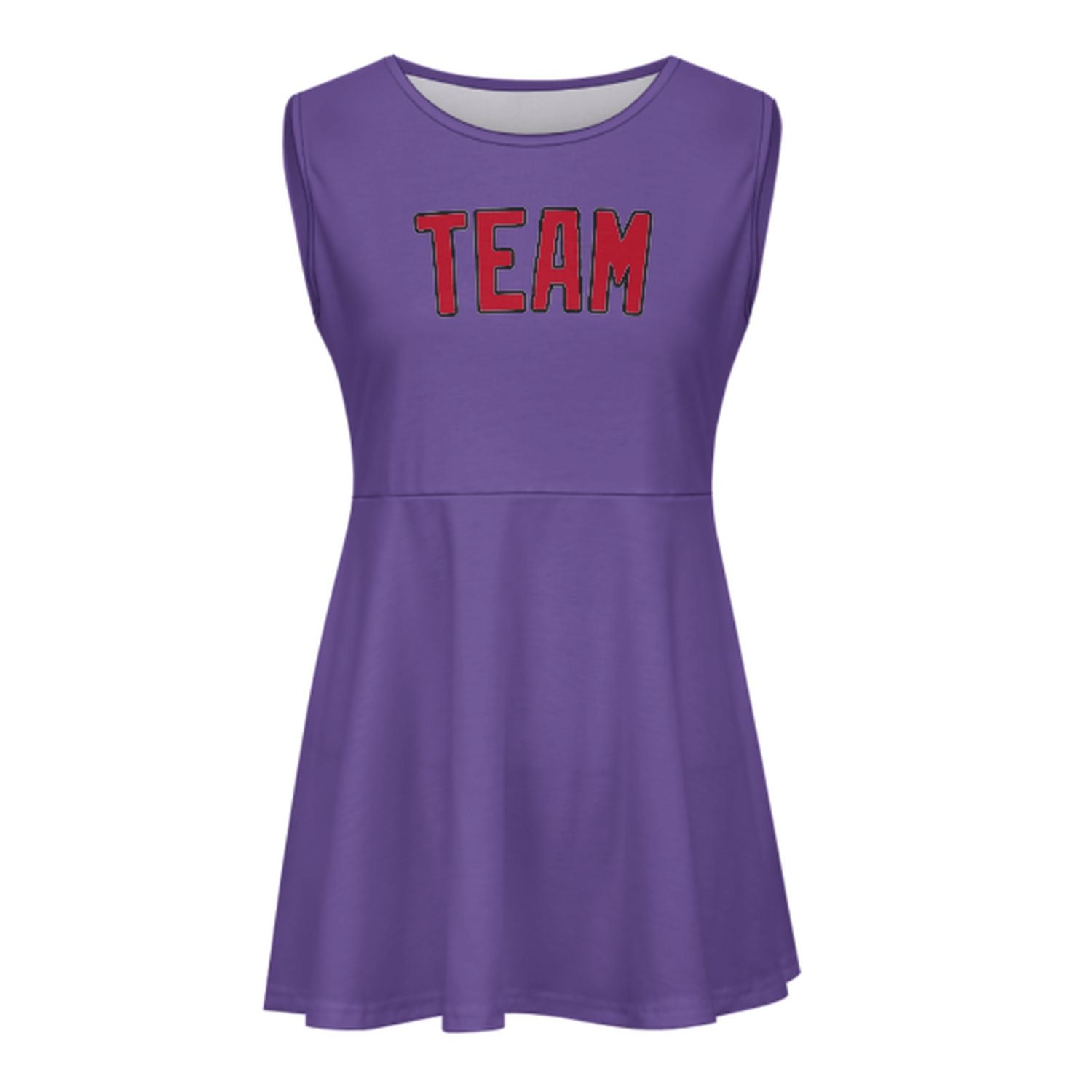 Maßgeschneidertes Lavendel Rot Cheerleader-Kleid