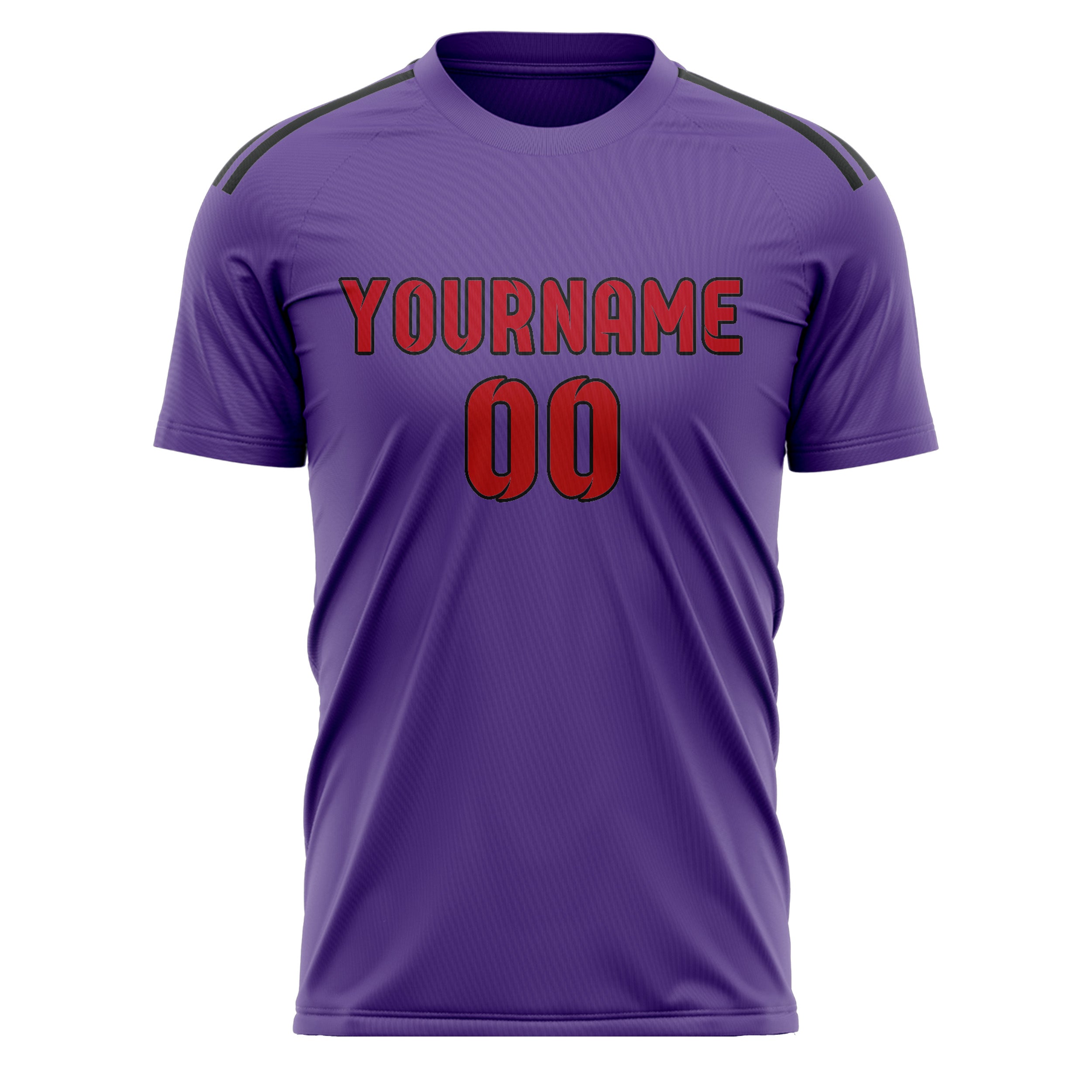 Benutzerdefiniertes Professionelles Lavendel Rot Fußballtrikot