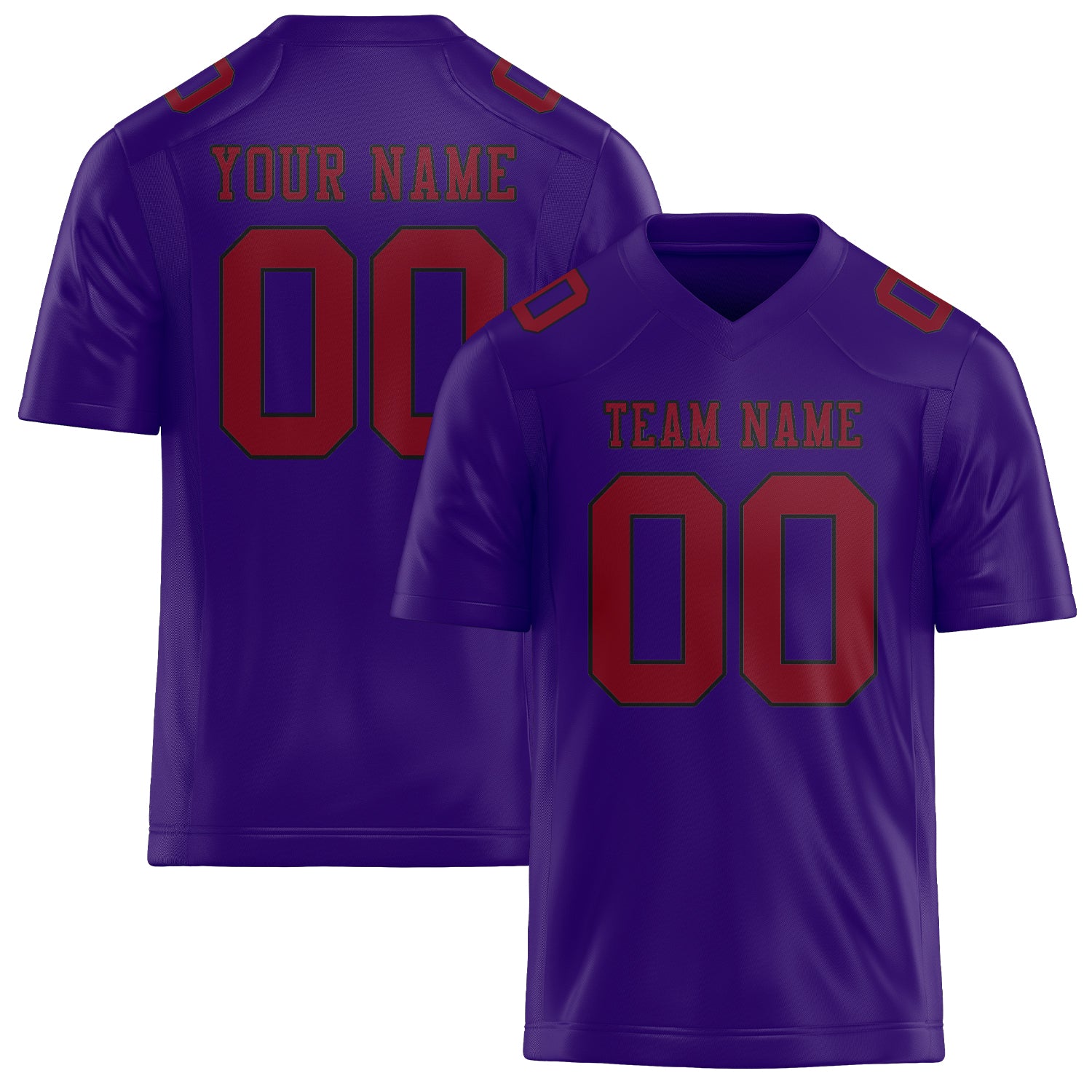 Maglia da rugby personalizzata professionale color lavanda e cremisi