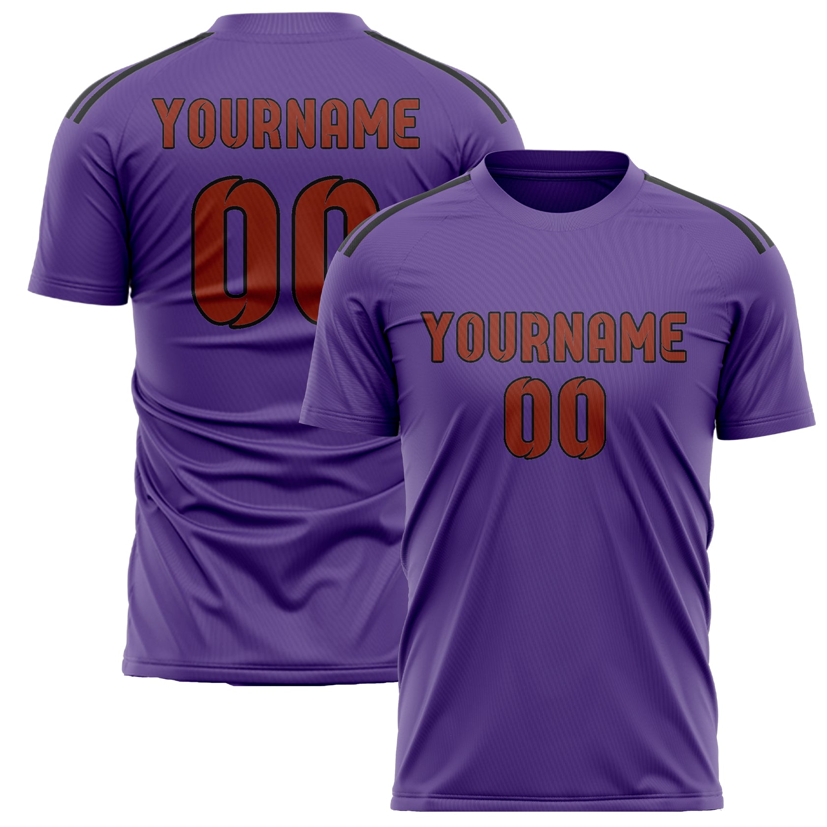 Benutzerdefiniertes Professionelles Lavendel Korallenrot Fußballtrikot
