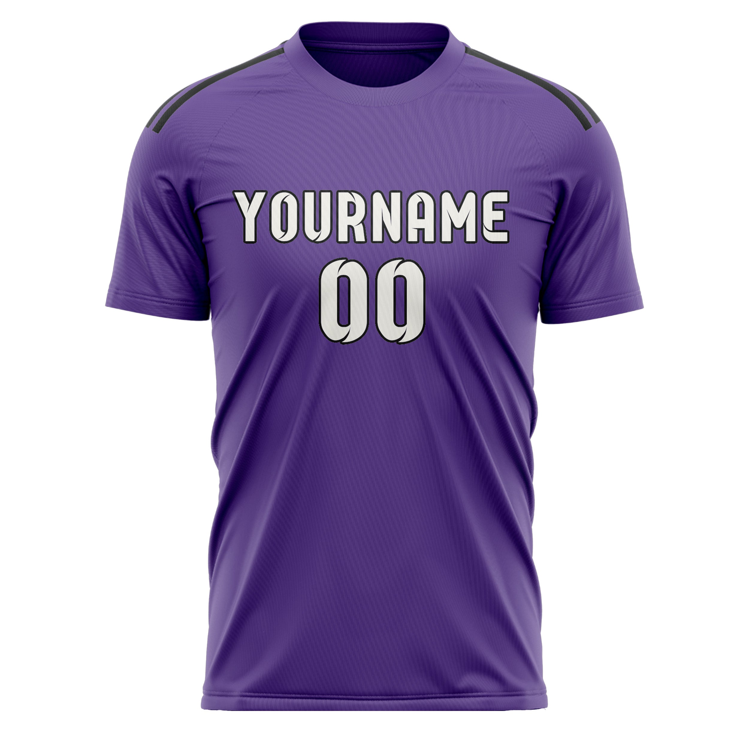 Benutzerdefiniertes Professionelles Lavendel Weiß Fußballtrikot