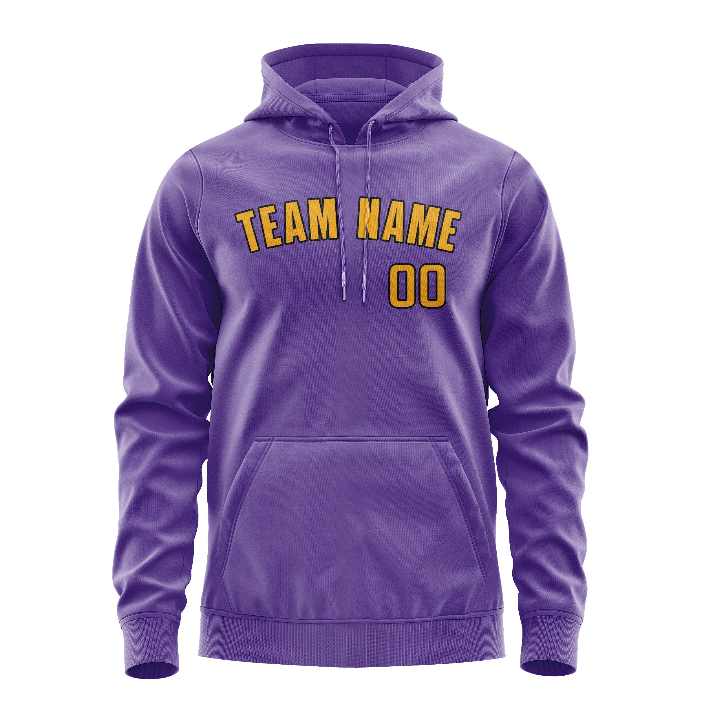 Maßgeschneidertes Lavendel Gelb Hoodie