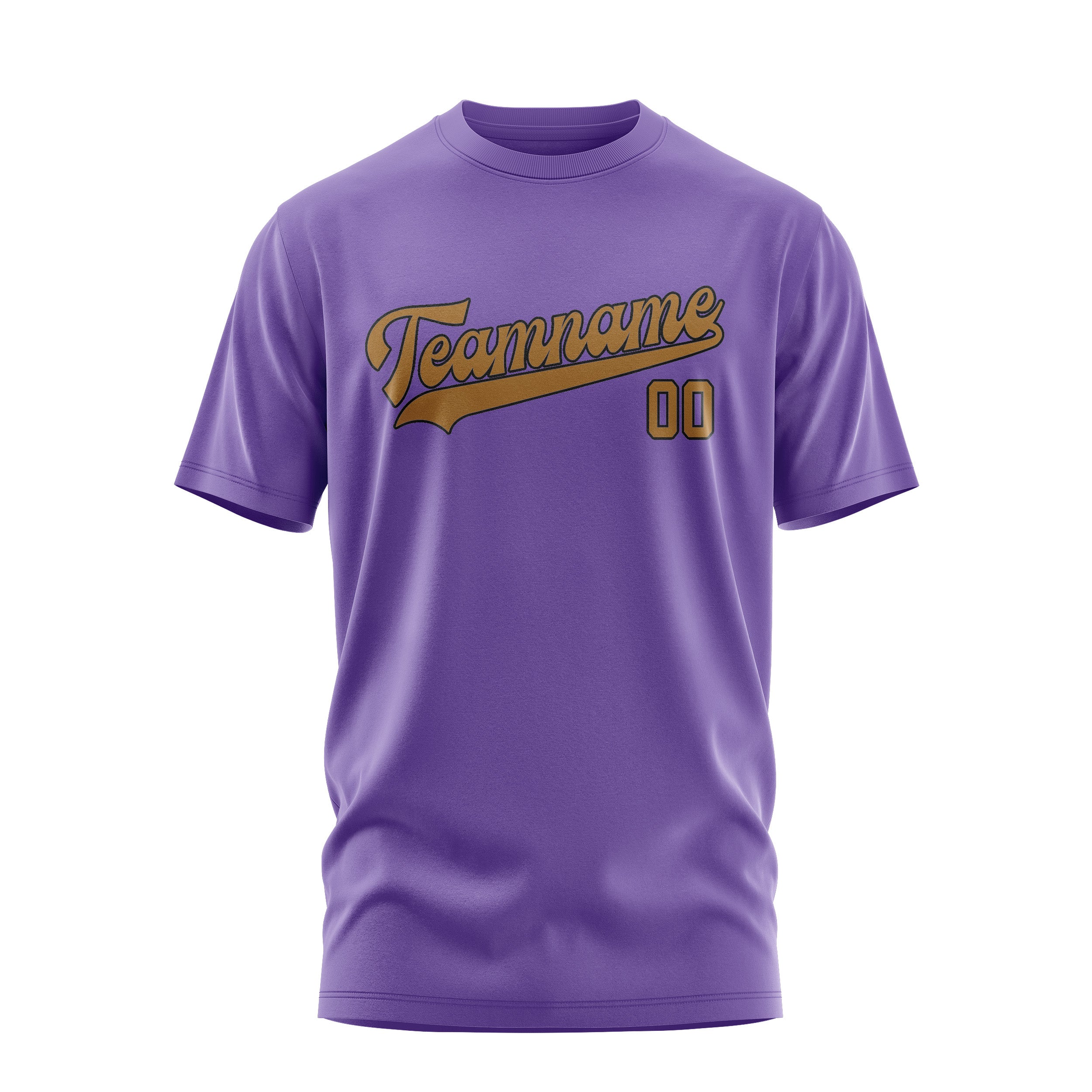 Maßgeschneidertes Lavendel Khaki T-Shirt