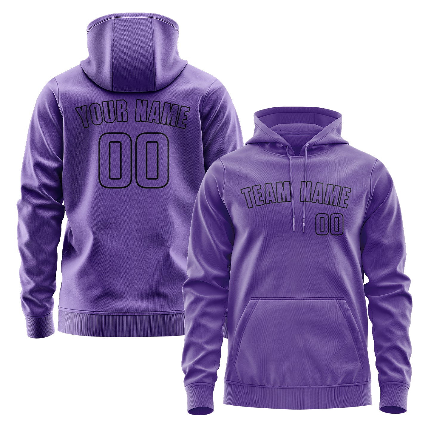 Maßgeschneidertes Lavendel Lavendel Hoodie
