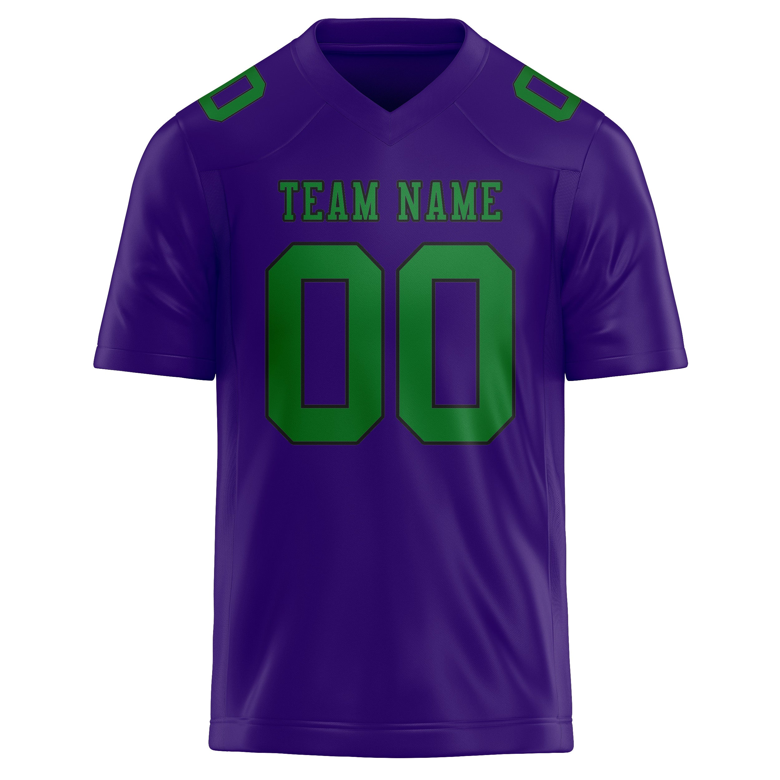 Maglia da rugby personalizzata color verde smeraldo lavanda professionale