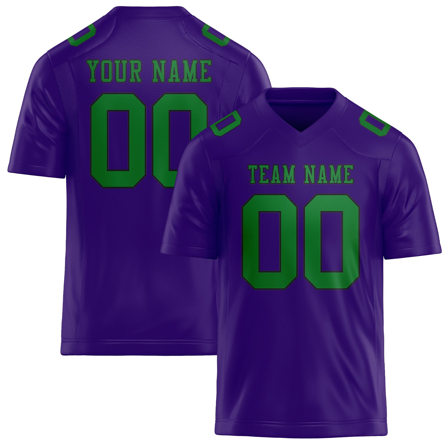 Maglia da rugby personalizzata color verde smeraldo lavanda professionale