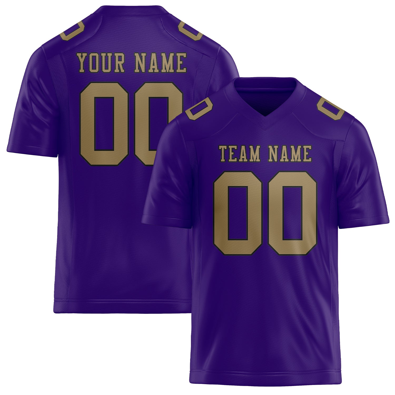Maglia da rugby personalizzata color lavanda chiaro e cachi