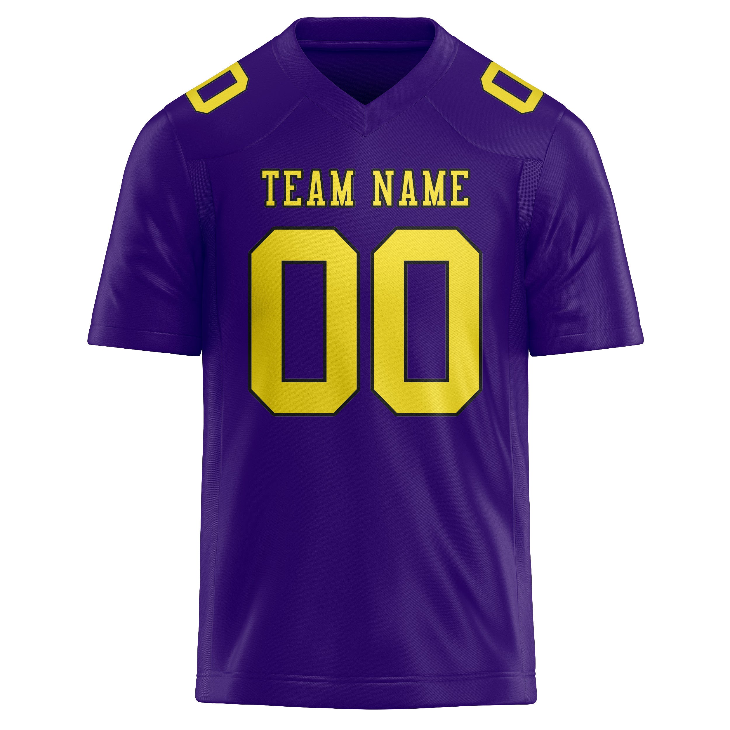 Maglia da rugby personalizzata professionale color giallo lavanda