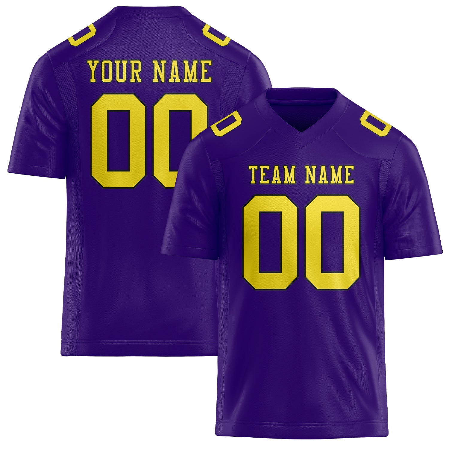 Maglia da rugby personalizzata professionale color giallo lavanda