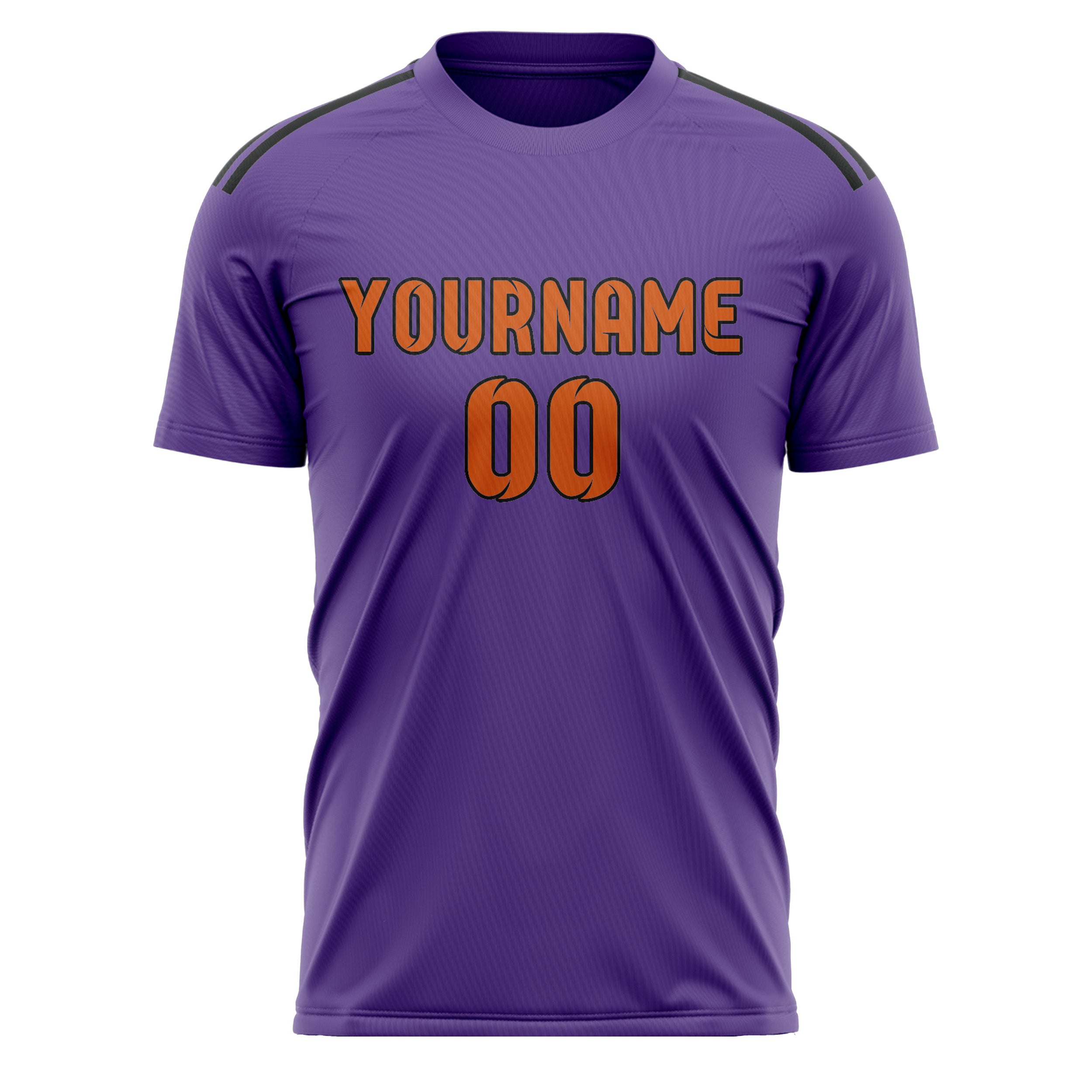 Benutzerdefiniertes Professionelles Lavendel Orange Fußballtrikot