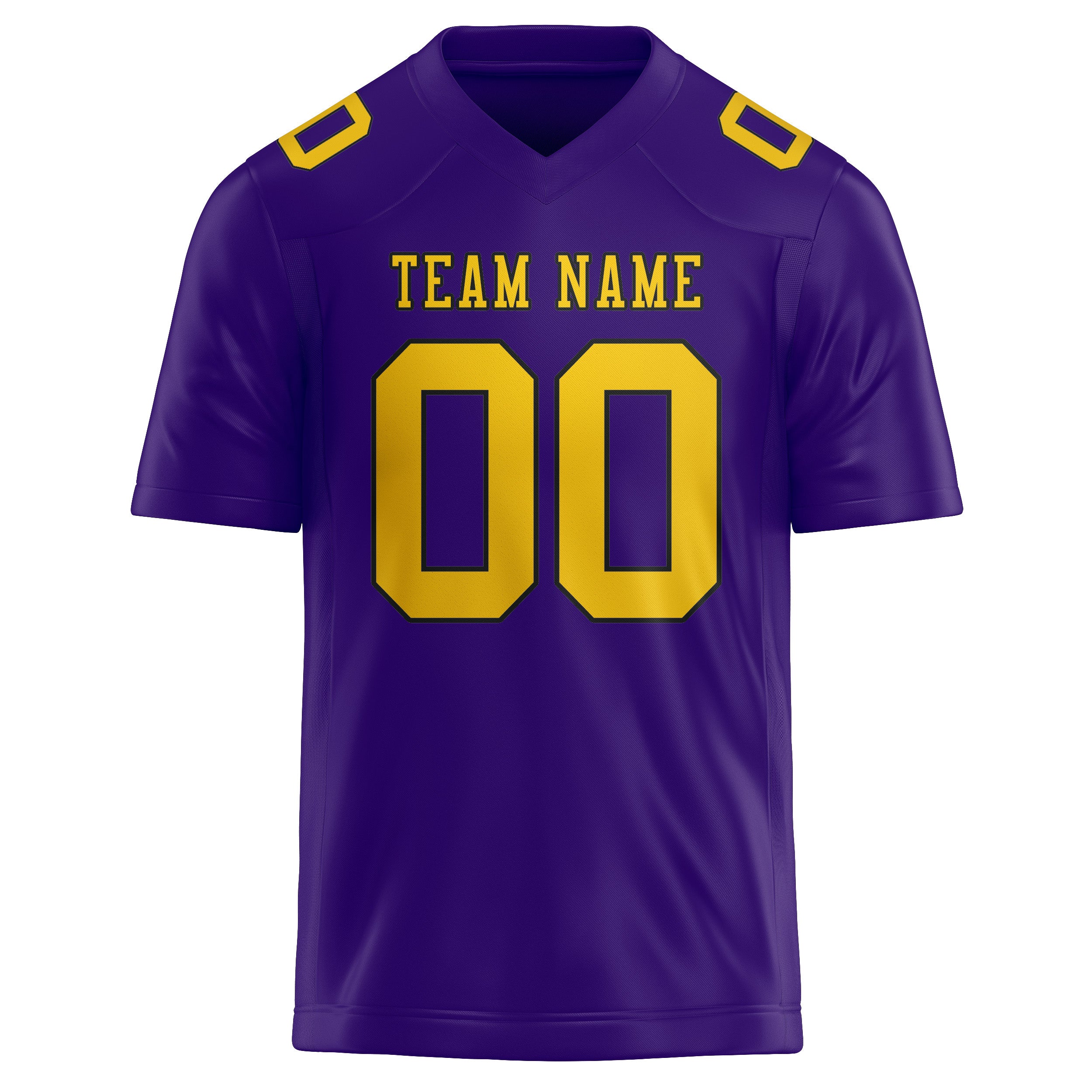 Maglia da rugby personalizzata color lavanda e oro professionale