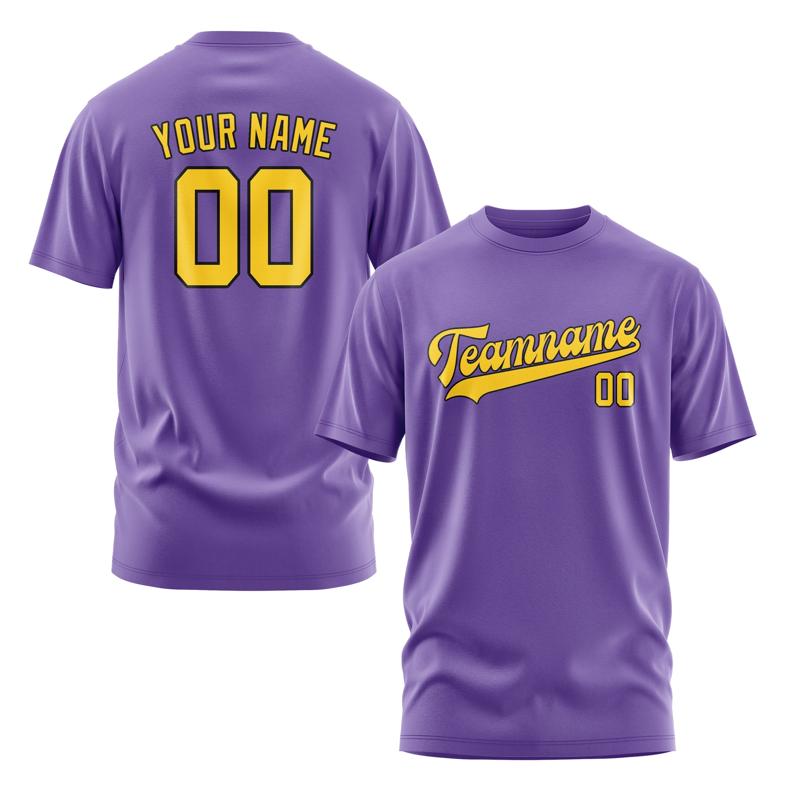 Maßgeschneidertes Lavendel Gold T-Shirt
