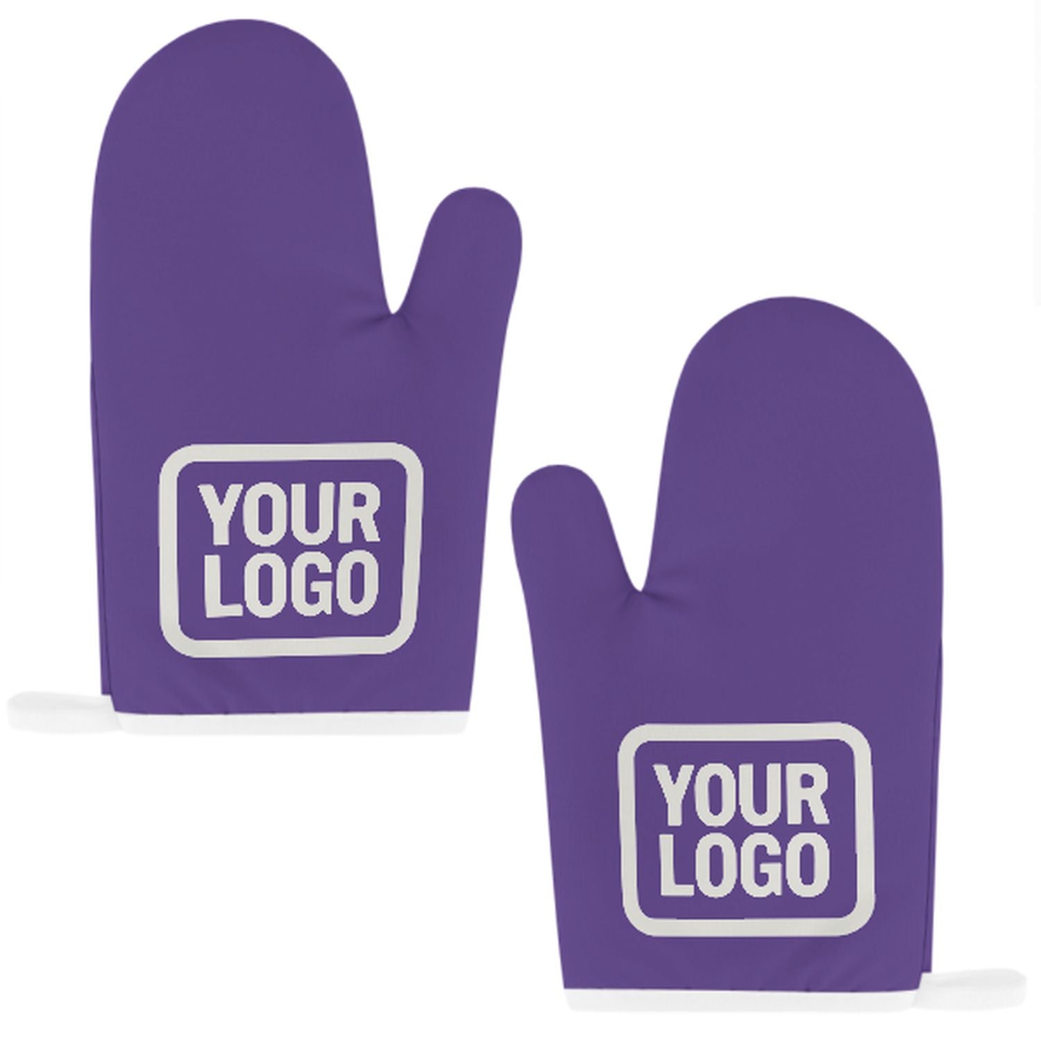 Maßgeschneidertes Lavendel  Weiß Topfhandschuh Set – 2-teilig