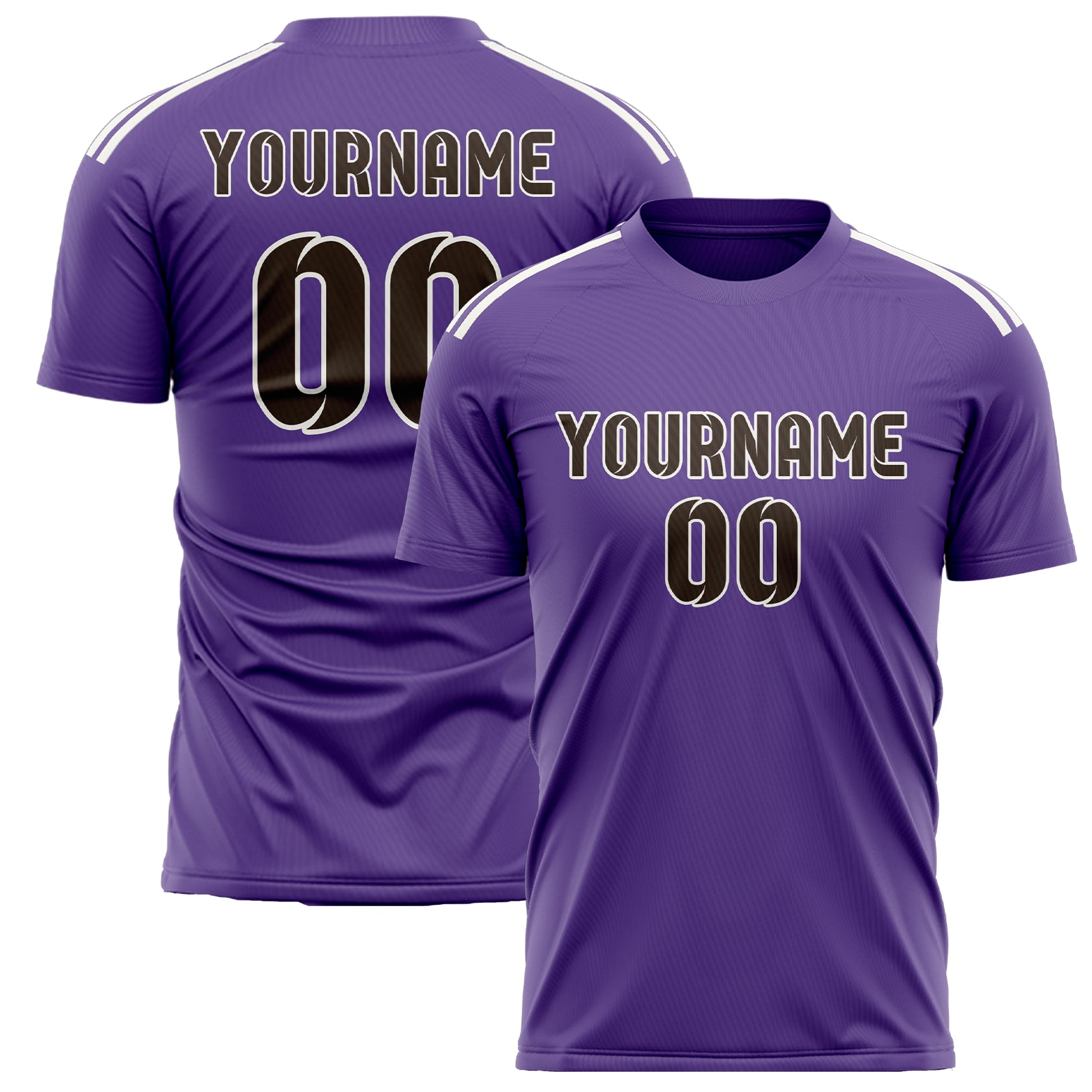 Benutzerdefiniertes Professionelles Lavendel Braun Fußballtrikot
