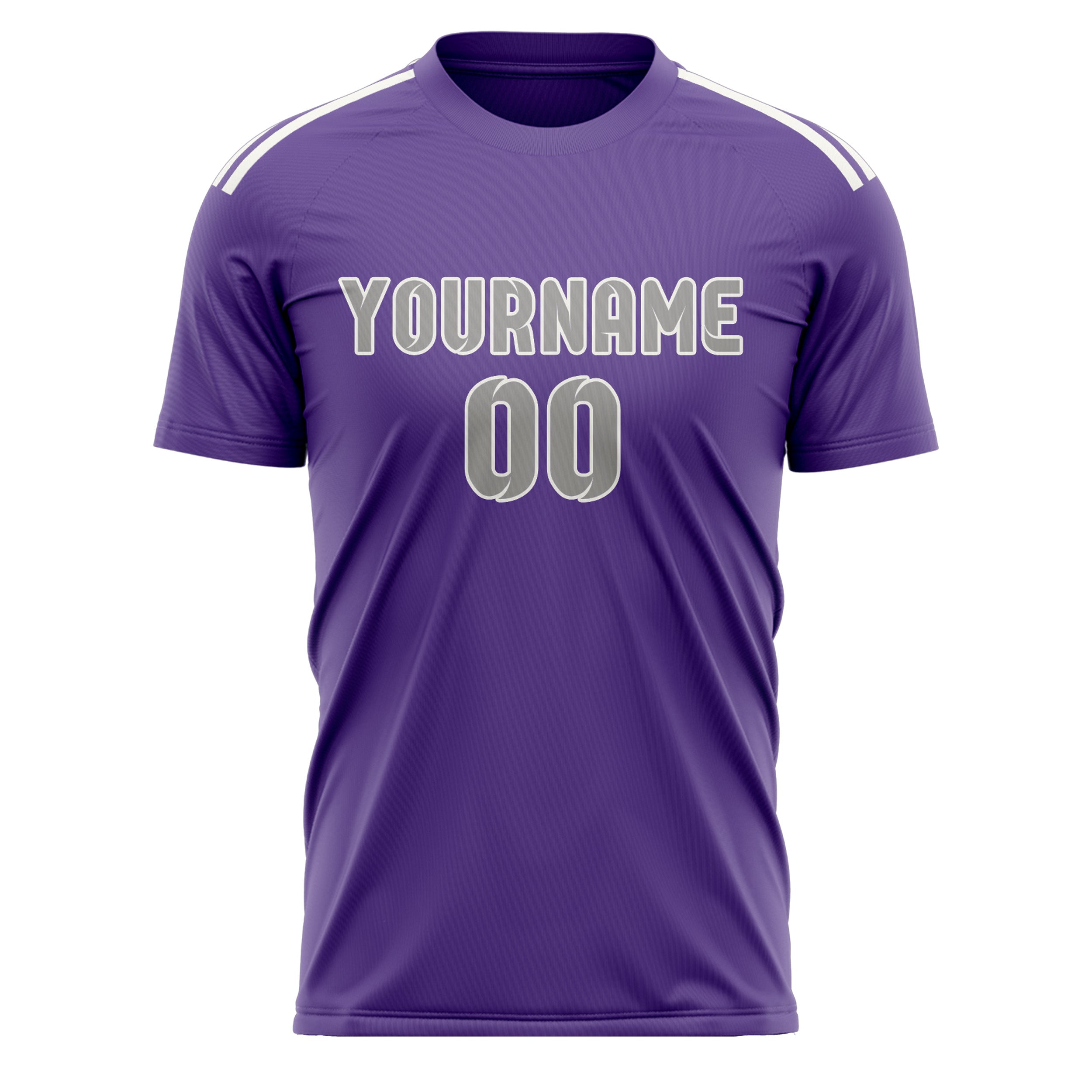 Benutzerdefiniertes Professionelles Lavendel Grau Fußballtrikot
