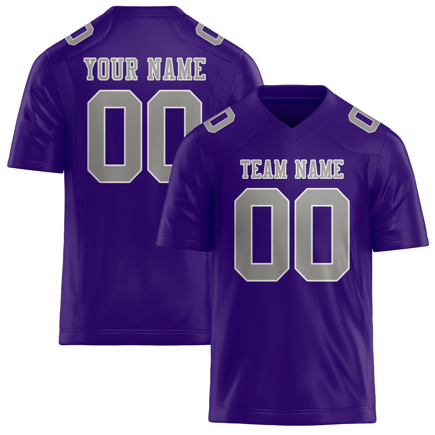 Maglia da rugby personalizzata professionale grigio lavanda