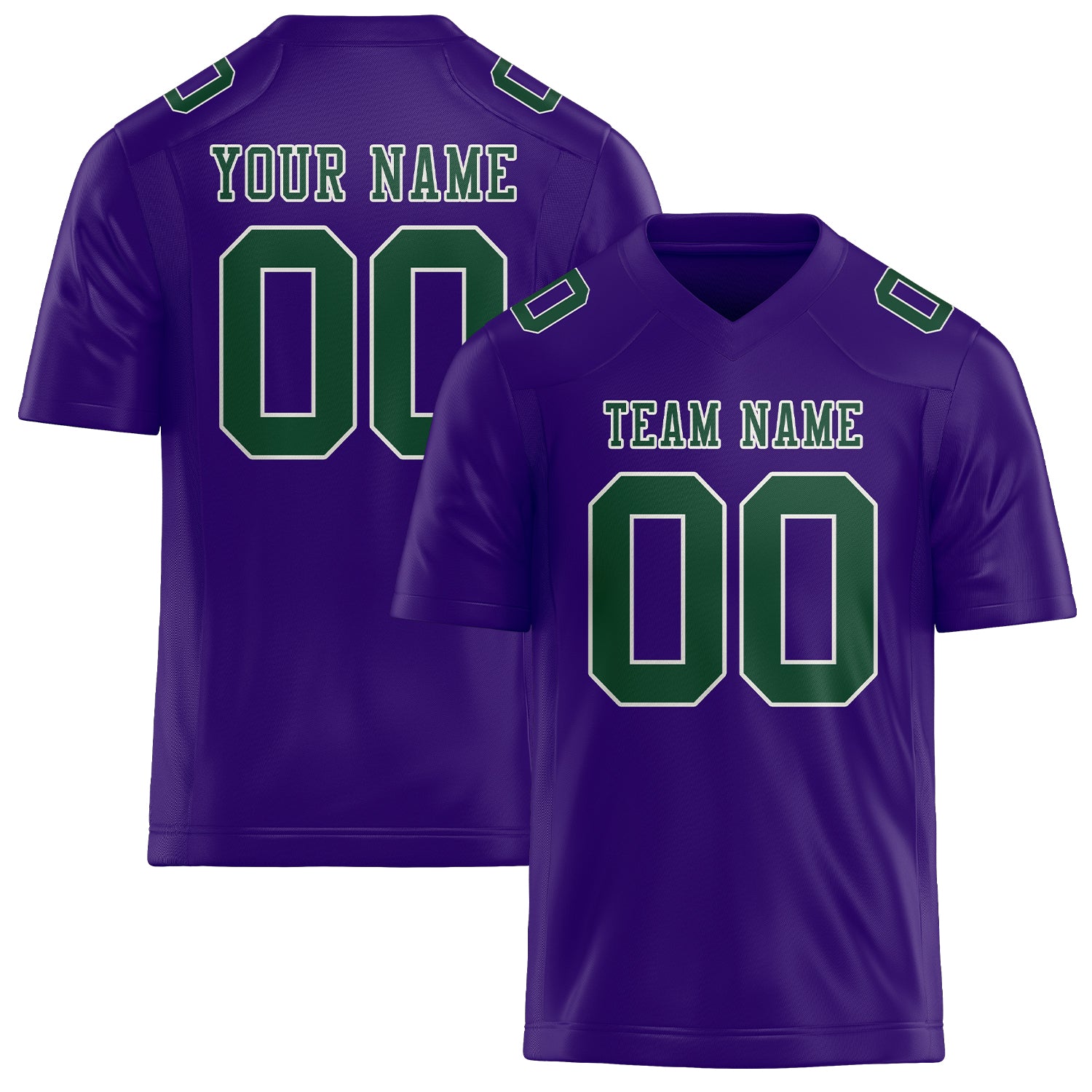 Maglia da rugby personalizzata professionale color verde muschio lavanda