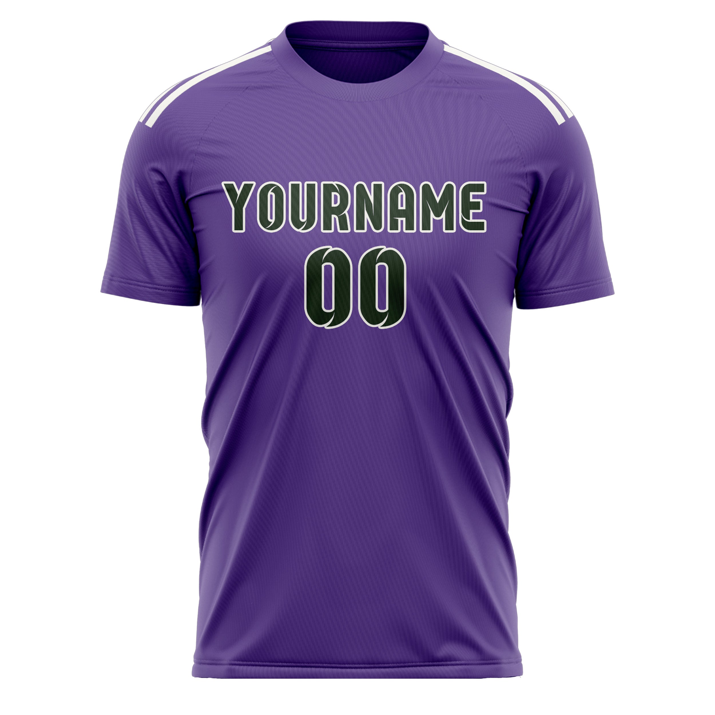 Benutzerdefiniertes Professionelles Lavendel Tannengrün Fußballtrikot