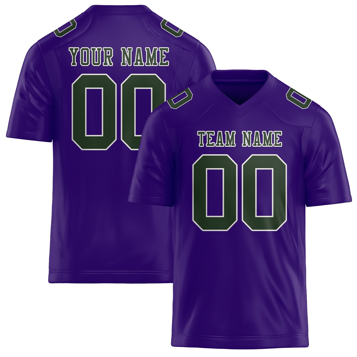 Maglia da rugby professionale verde lavanda su misura
