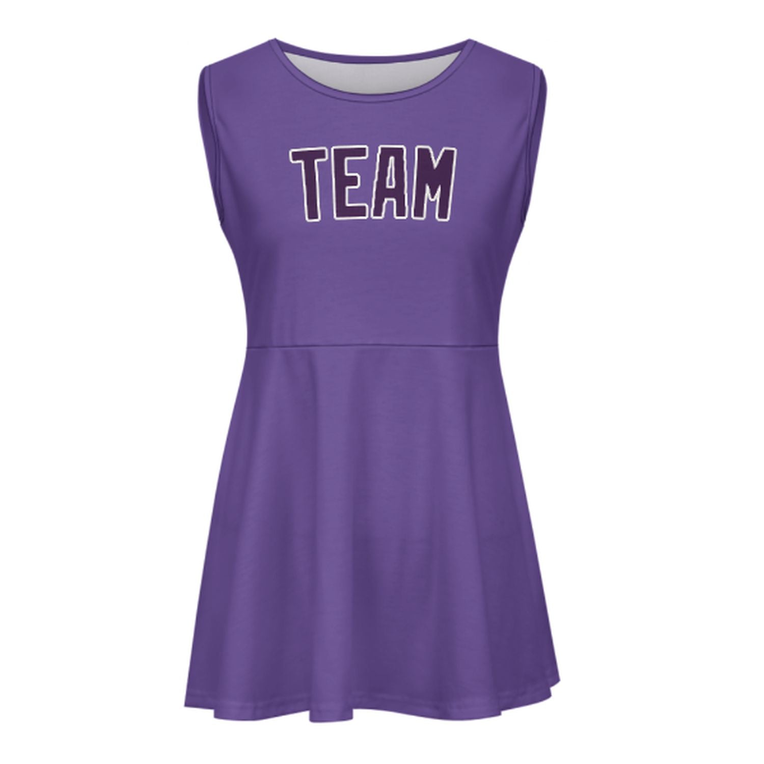 Maßgeschneidertes Lavendel Lila Cheerleader-Kleid