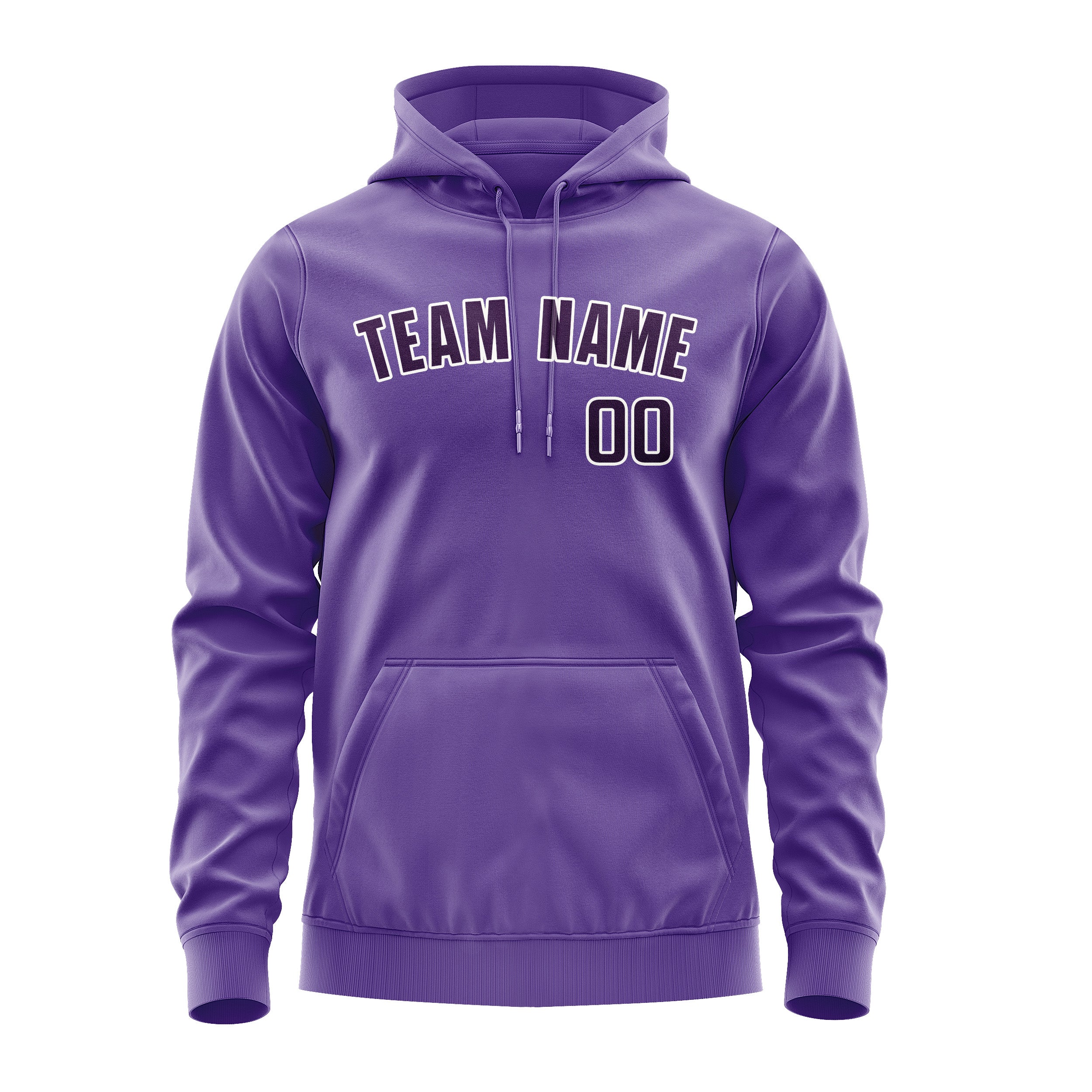 Maßgeschneidertes Lavendel Lila Hoodie