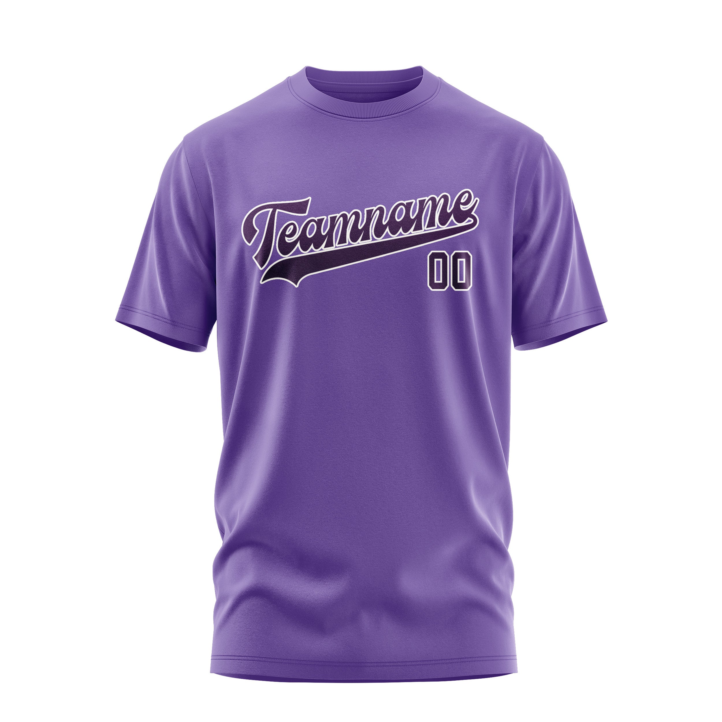 Maßgeschneidertes Lavendel Lila T-Shirt