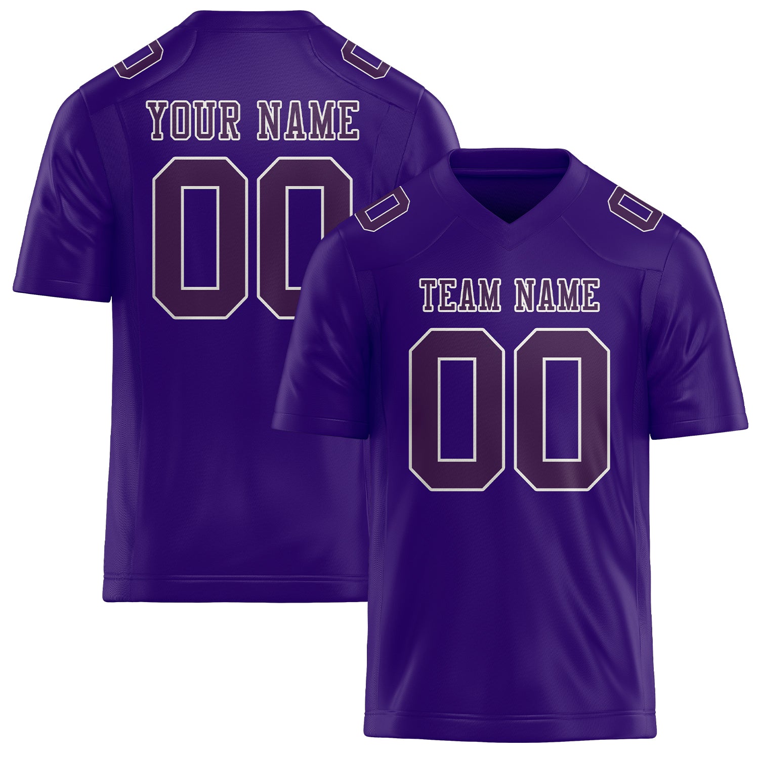 Maglia da rugby viola lavanda professionale personalizzata