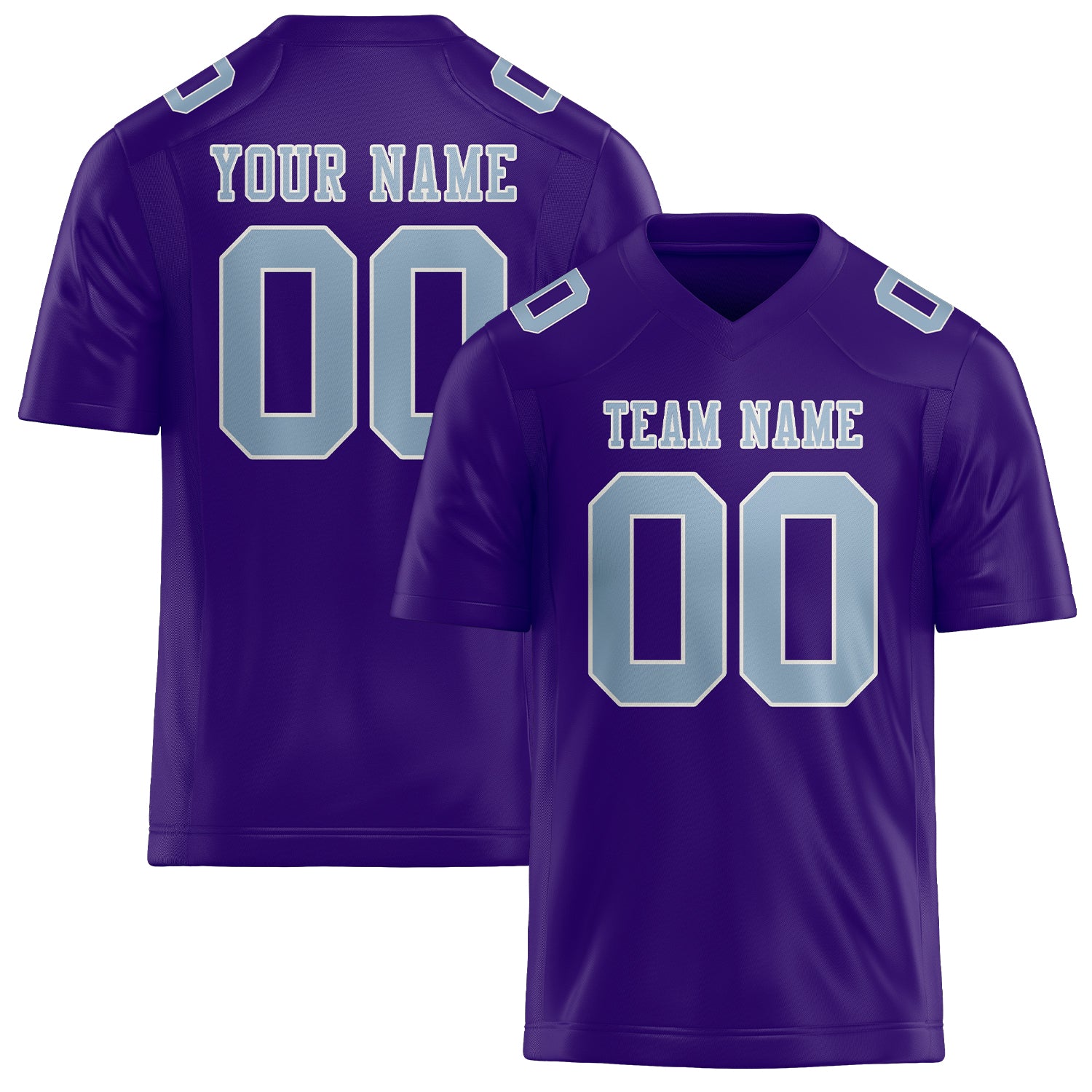 Maglia da rugby personalizzata professionale color lavanda azzurro