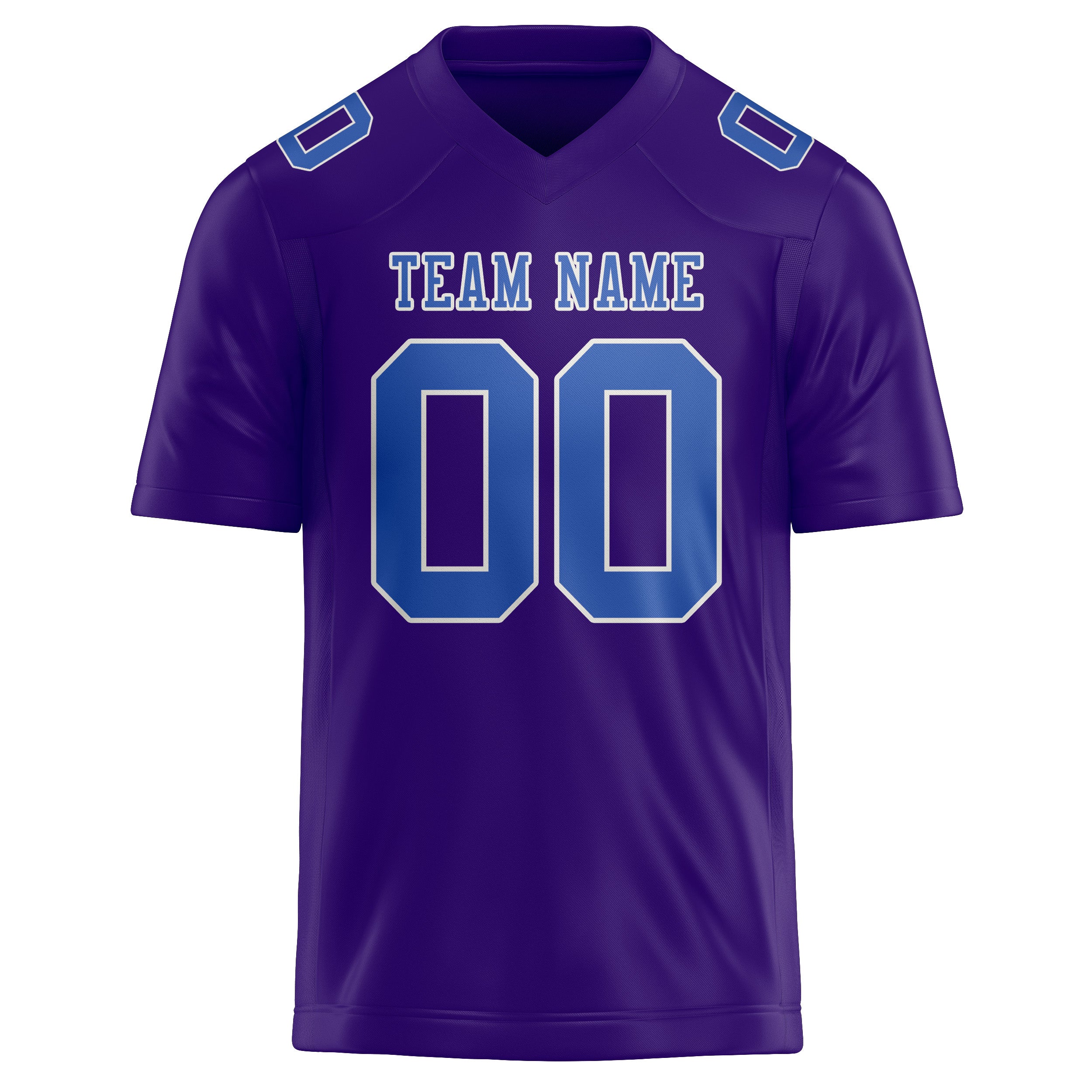 Maglia da rugby personalizzata professionale color lavanda e blu cielo