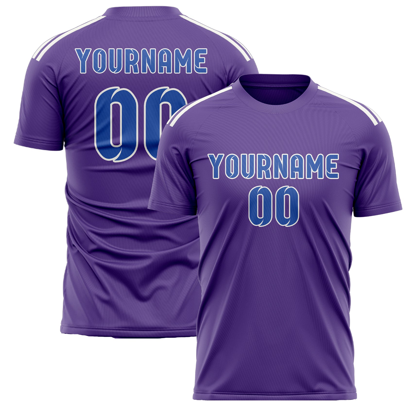 Benutzerdefiniertes Professionelles Lavendel Himmelblau Fußballtrikot