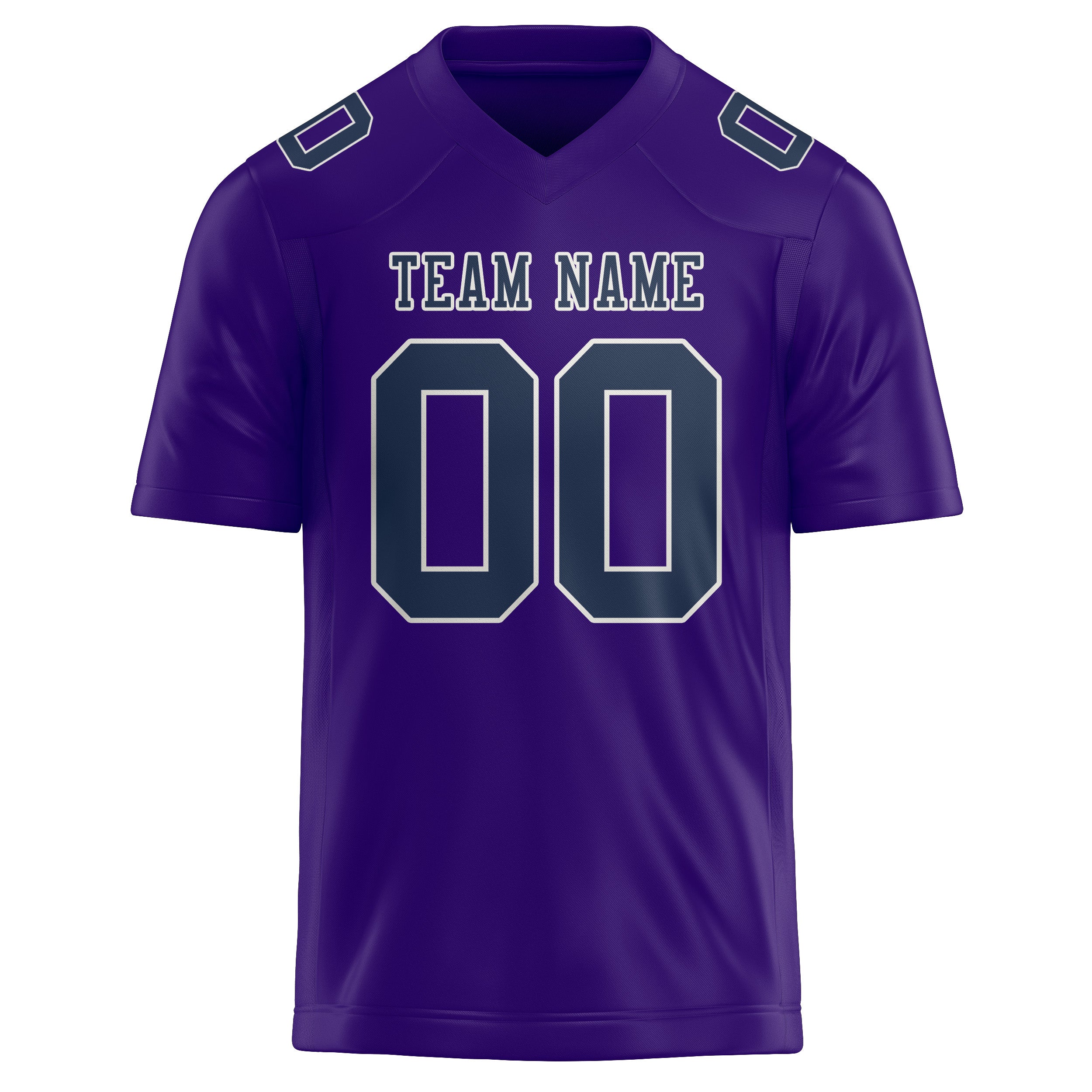 Maglia da rugby personalizzata professionale color lavanda blu navy