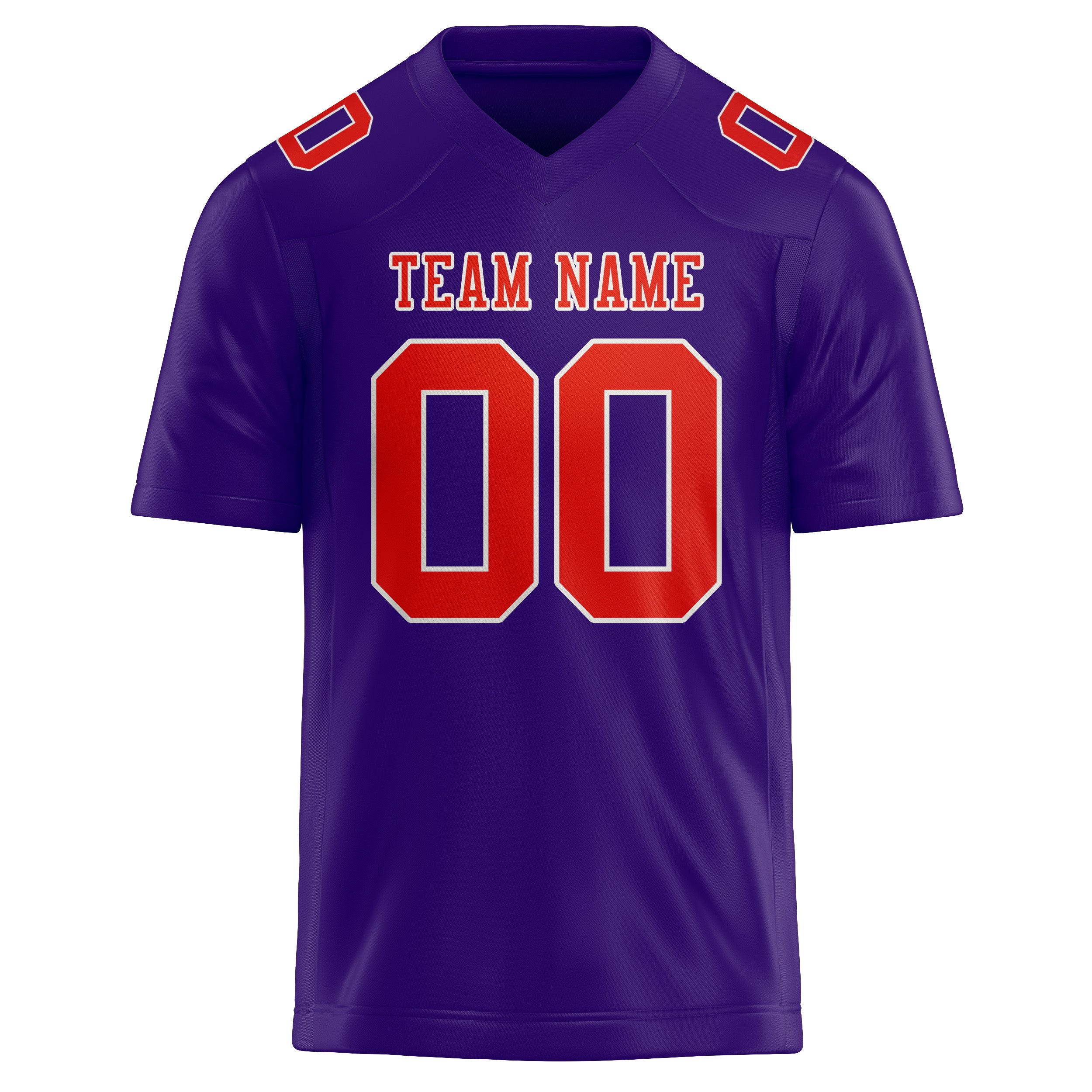 Maglia da rugby personalizzata professionale color lavanda, arancione e rossa