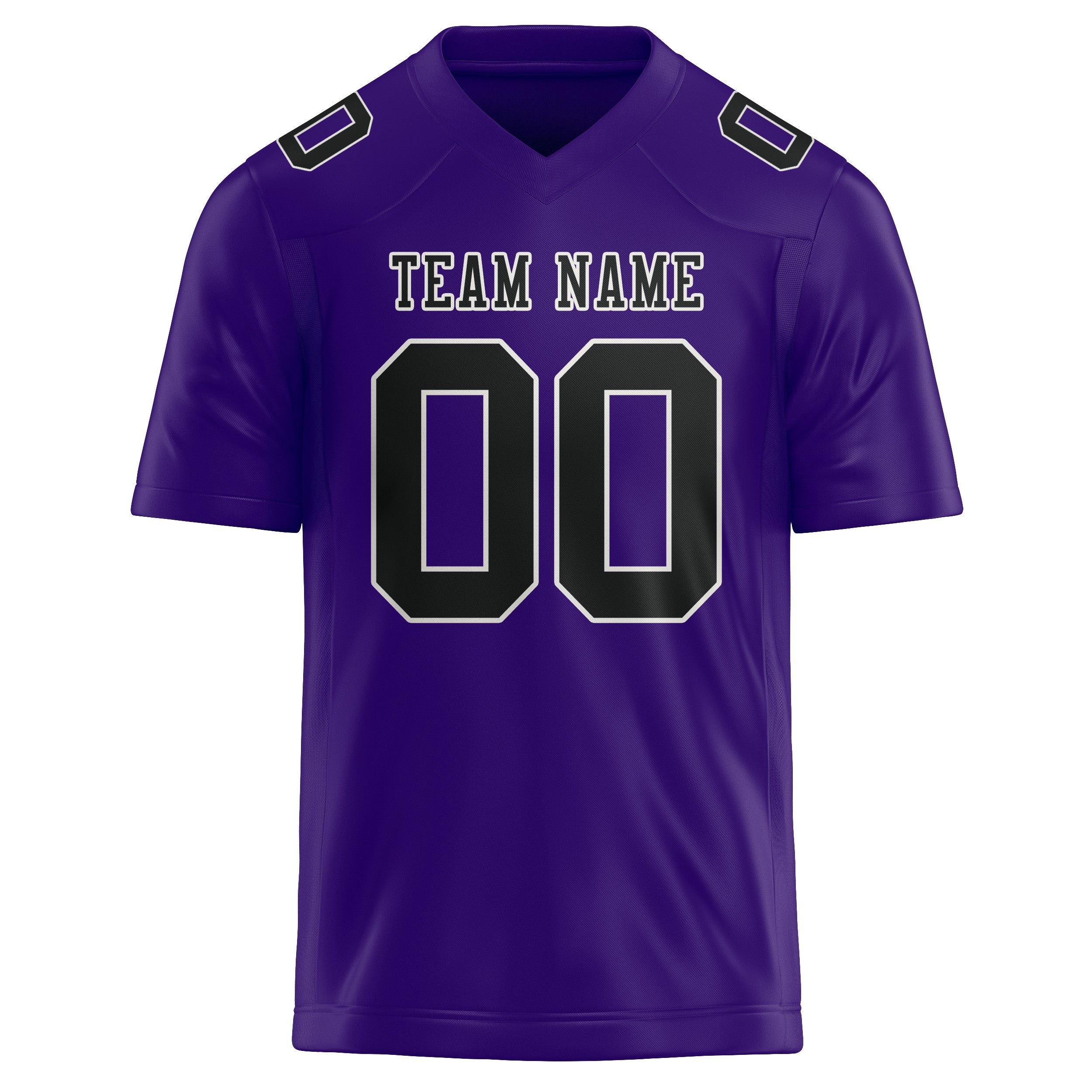 Maglia da rugby personalizzata professionale color lavanda nera