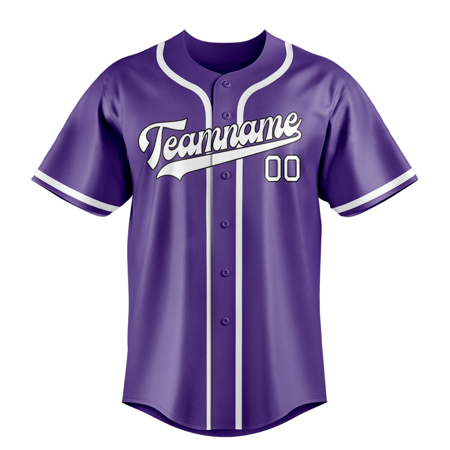 Benutzerdefiniertes Professionelles Lavendel Weiß Baseballtrikot